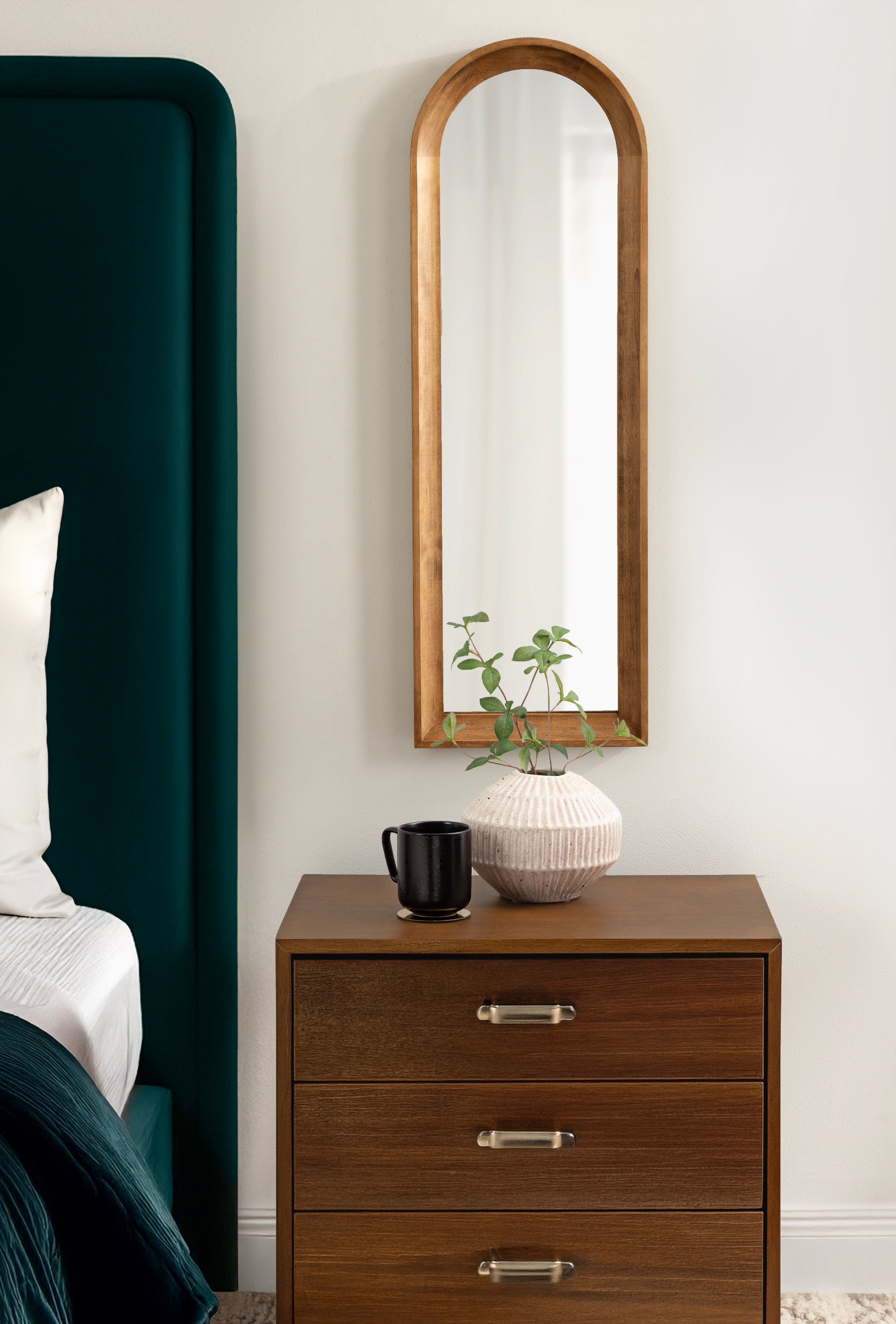Arch Mirror Rustic Brown 12x36 7