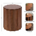 Side Table 15x15x18 Walnut Brown 2