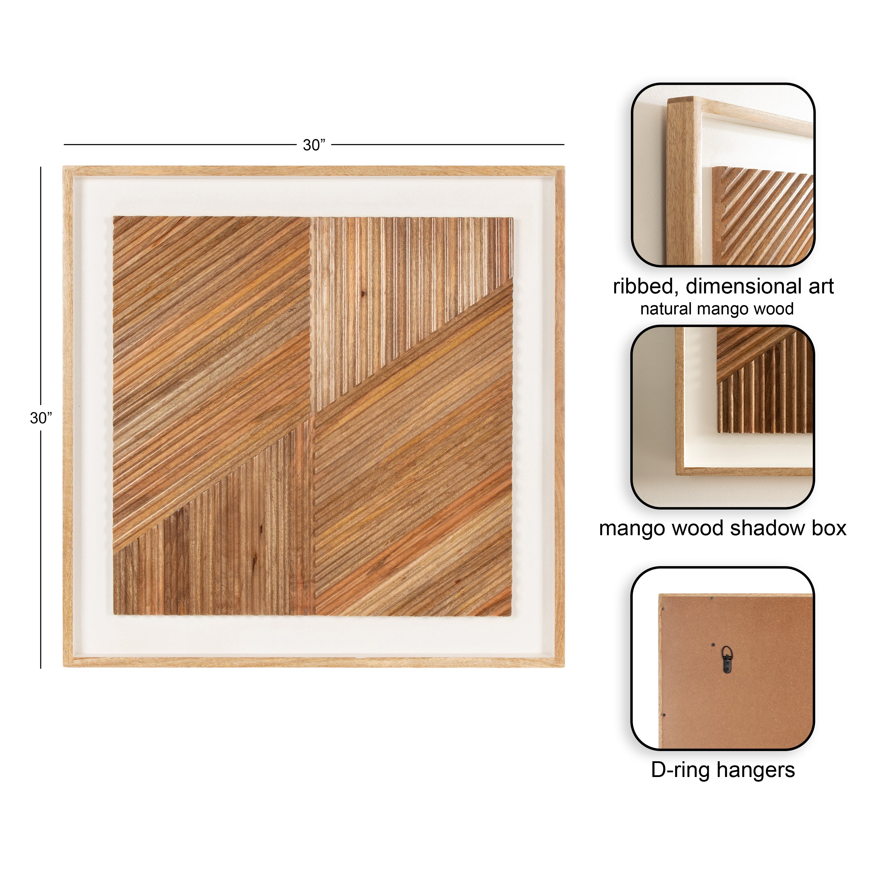 Plaque 30x30 Natural 2