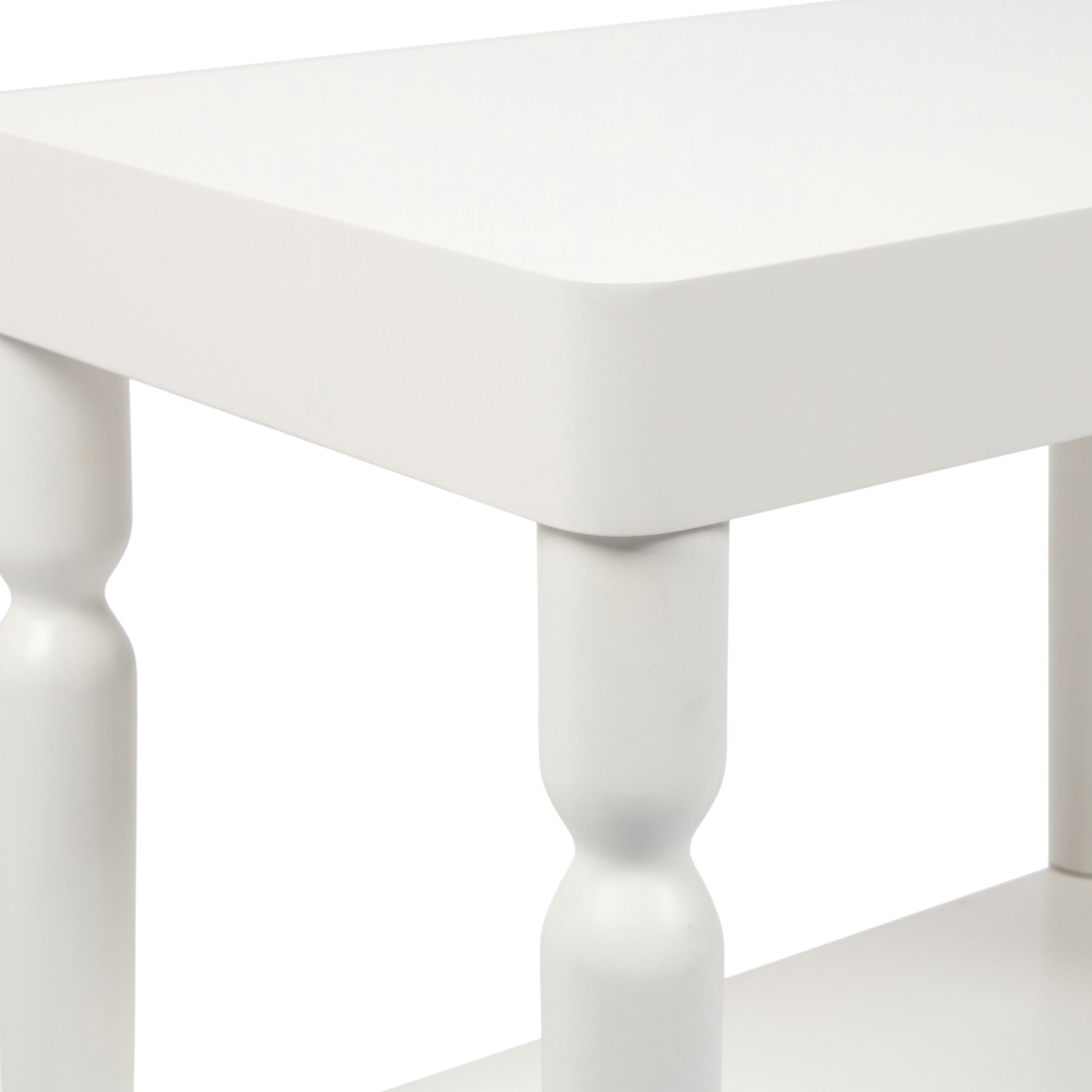 Side Table White 22x14x26 3