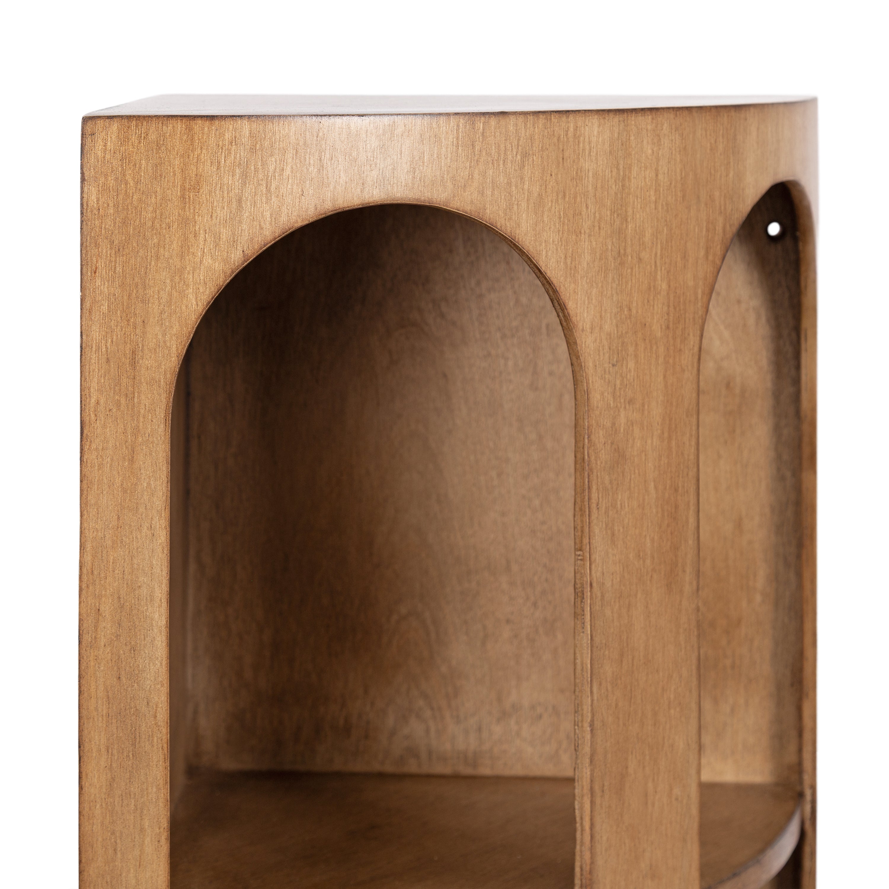 Accent Shelf 16x11x24 Rustic Brown 3