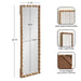 Rectangle Mirror Rustic Brown 18x50 2