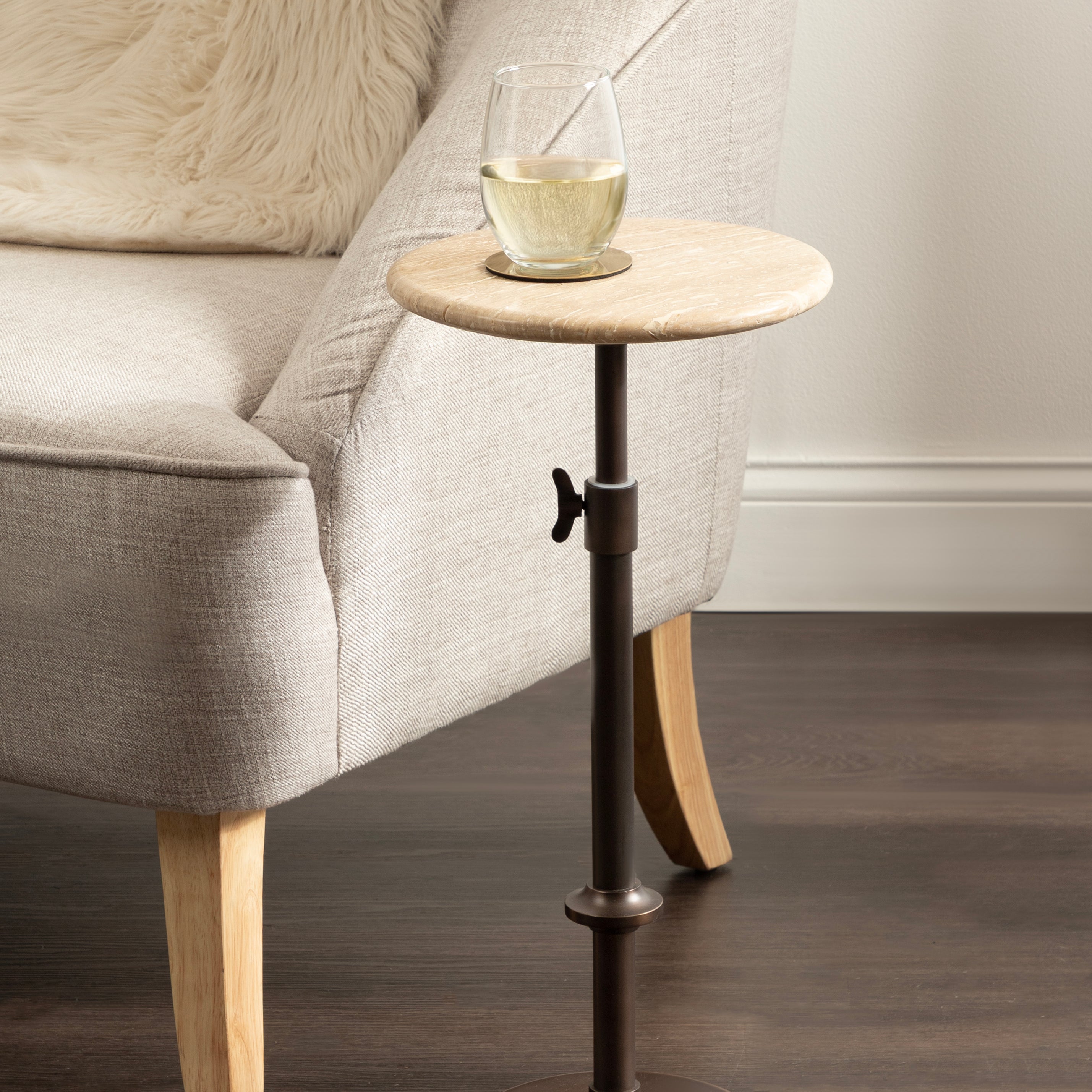 Drink Table 10x10x30 Cream Bronze 7