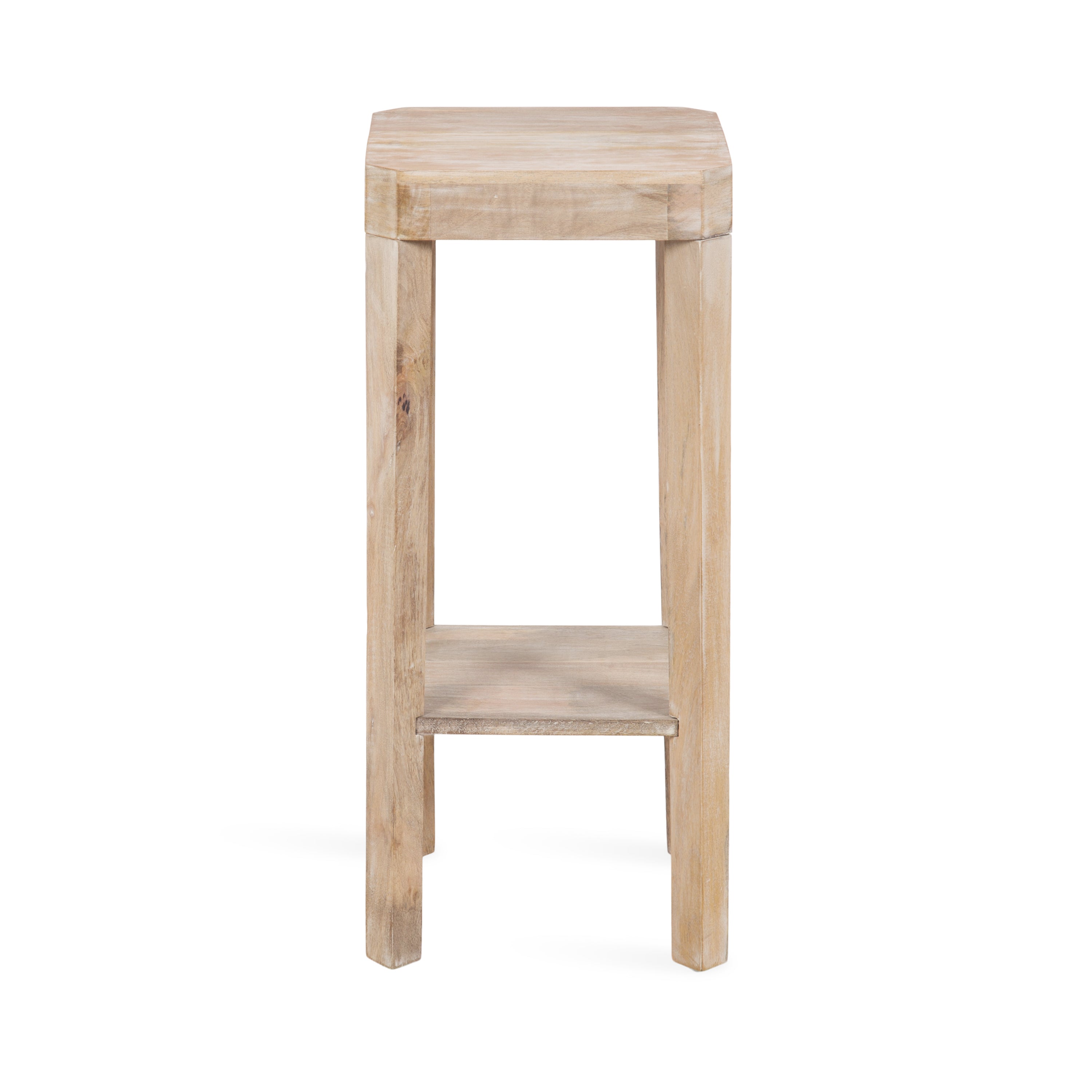Side Table Natural Beige 12x12x28 5