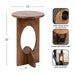Side Table 14x14x22 Walnut Brown 2