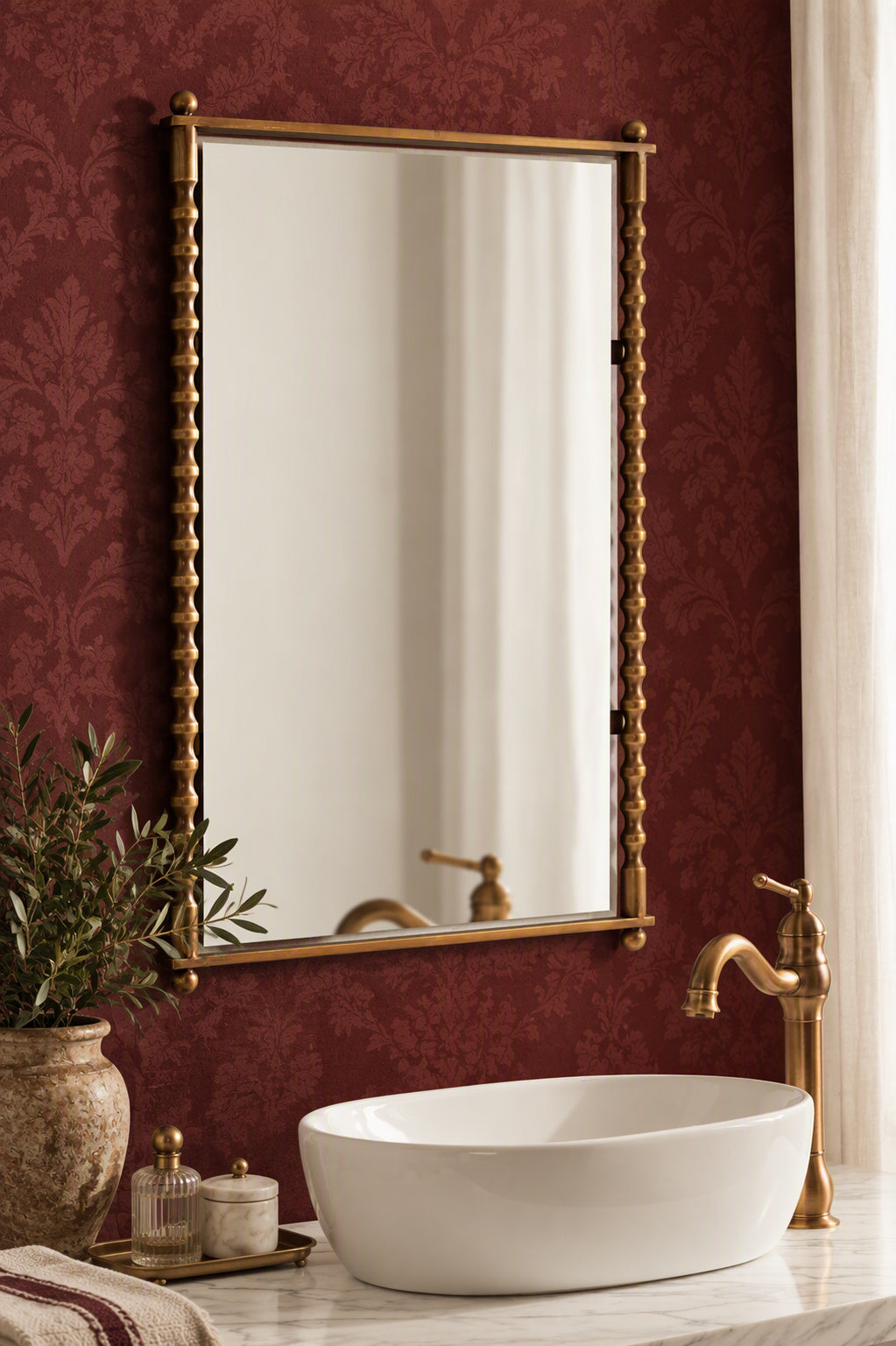 Rectangle Mirror Gold 22x33 6