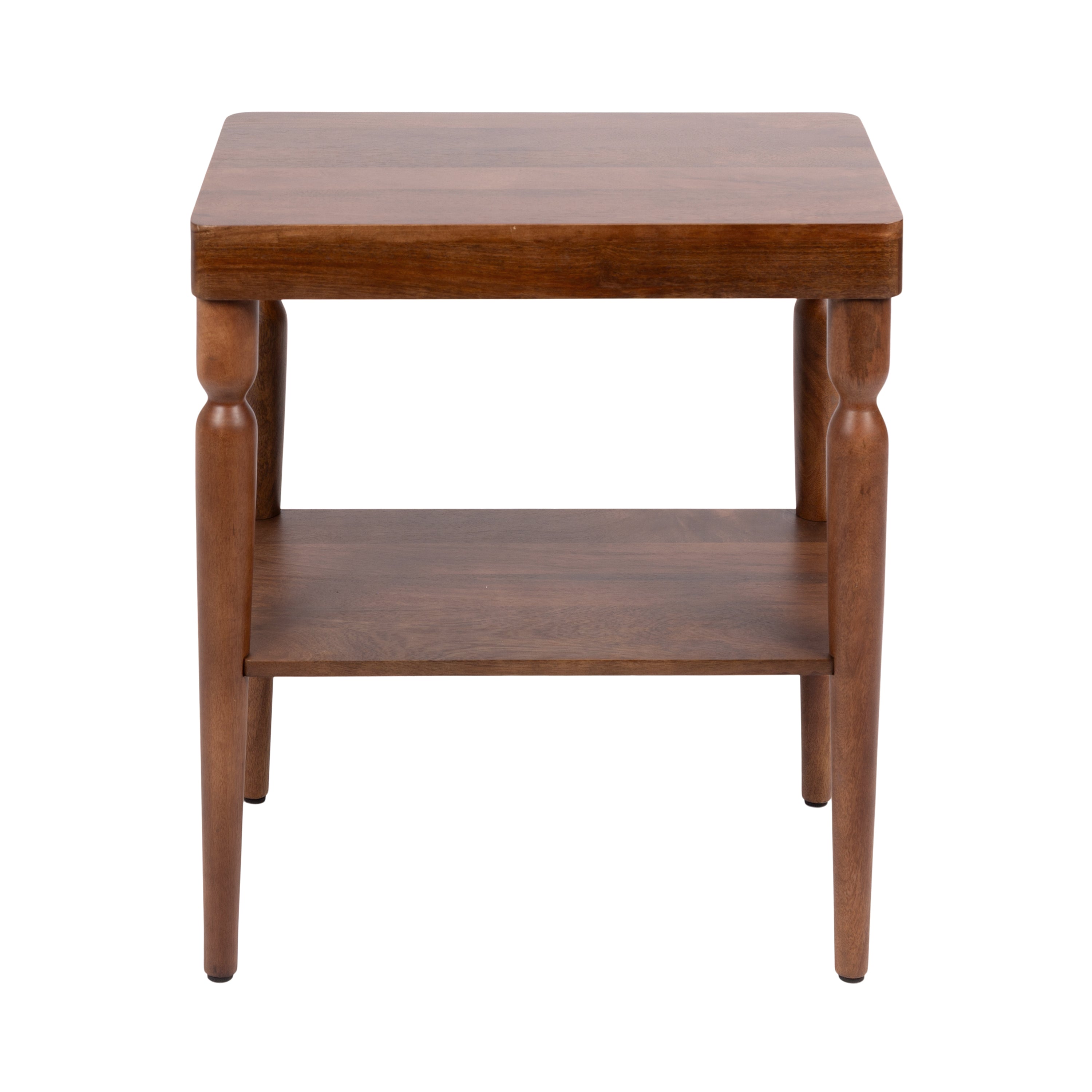 Side Table 22x14x26 Walnut Brown 5