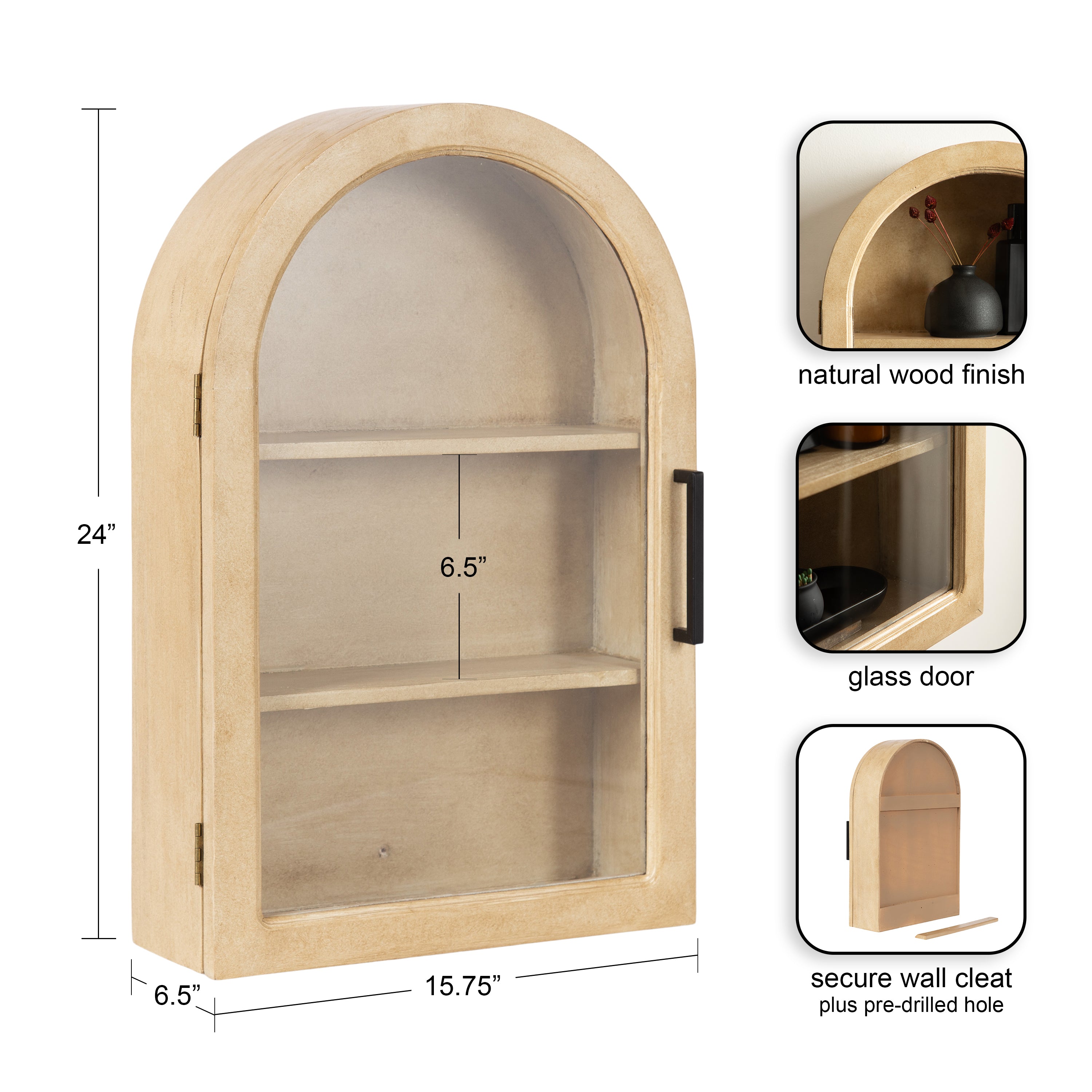 Cabinet Natural 16x7x24 2