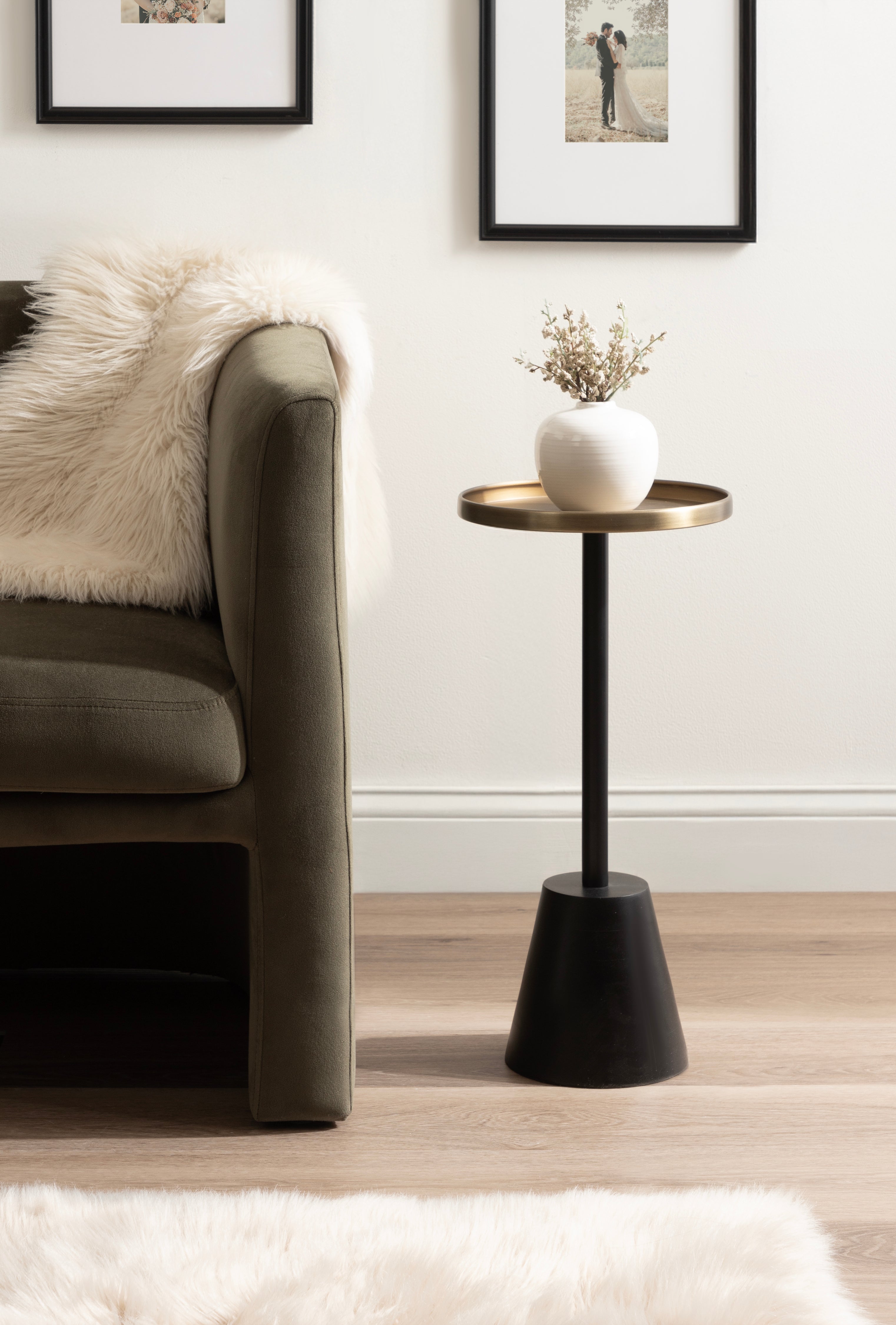 Side Table Gold Black 10x10x22 6