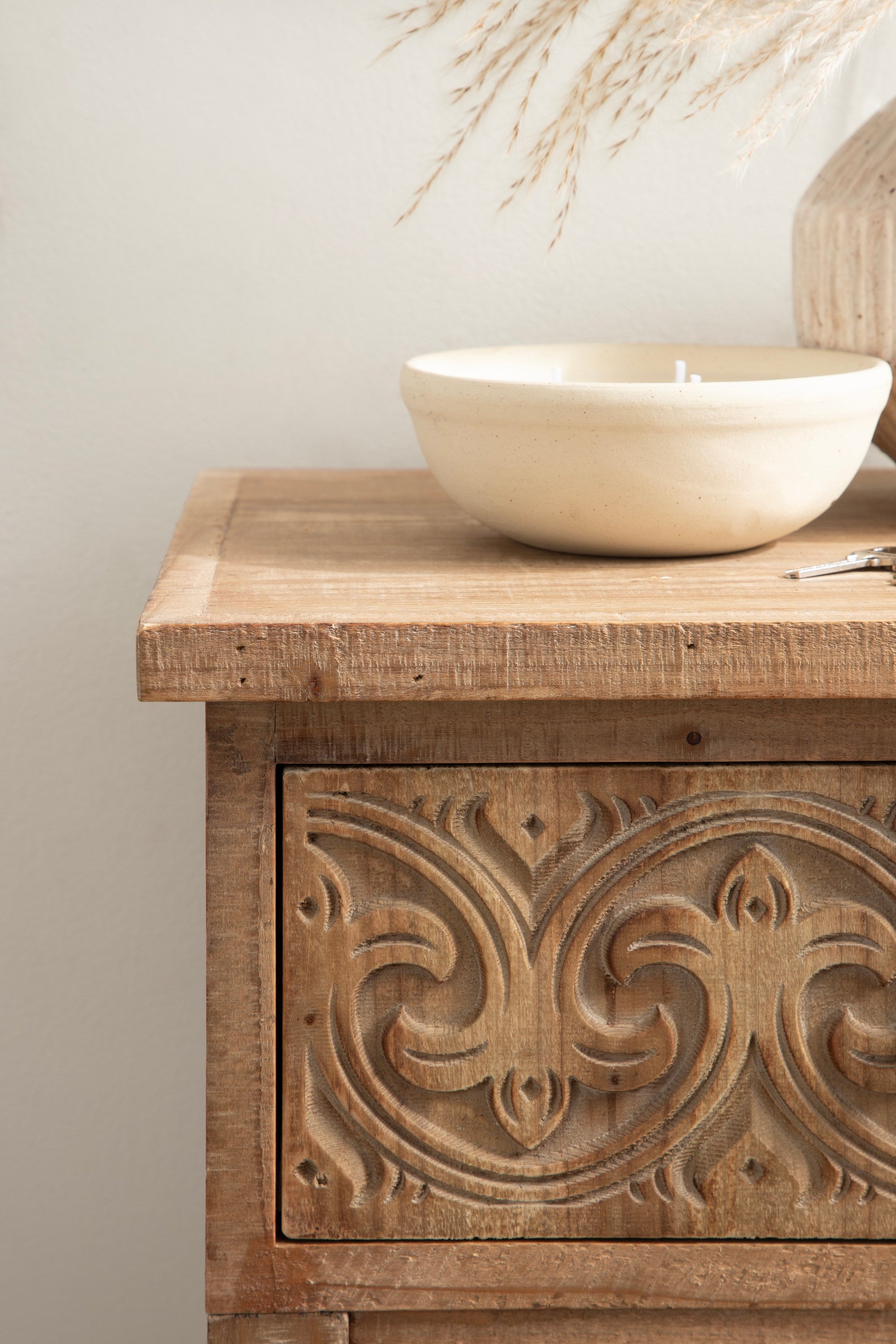 Cassetta Wood Side Table
