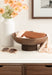 Serving Bowl Walnut Brown 12x12x5 7