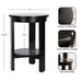 Side Table Black 16x16x23 2