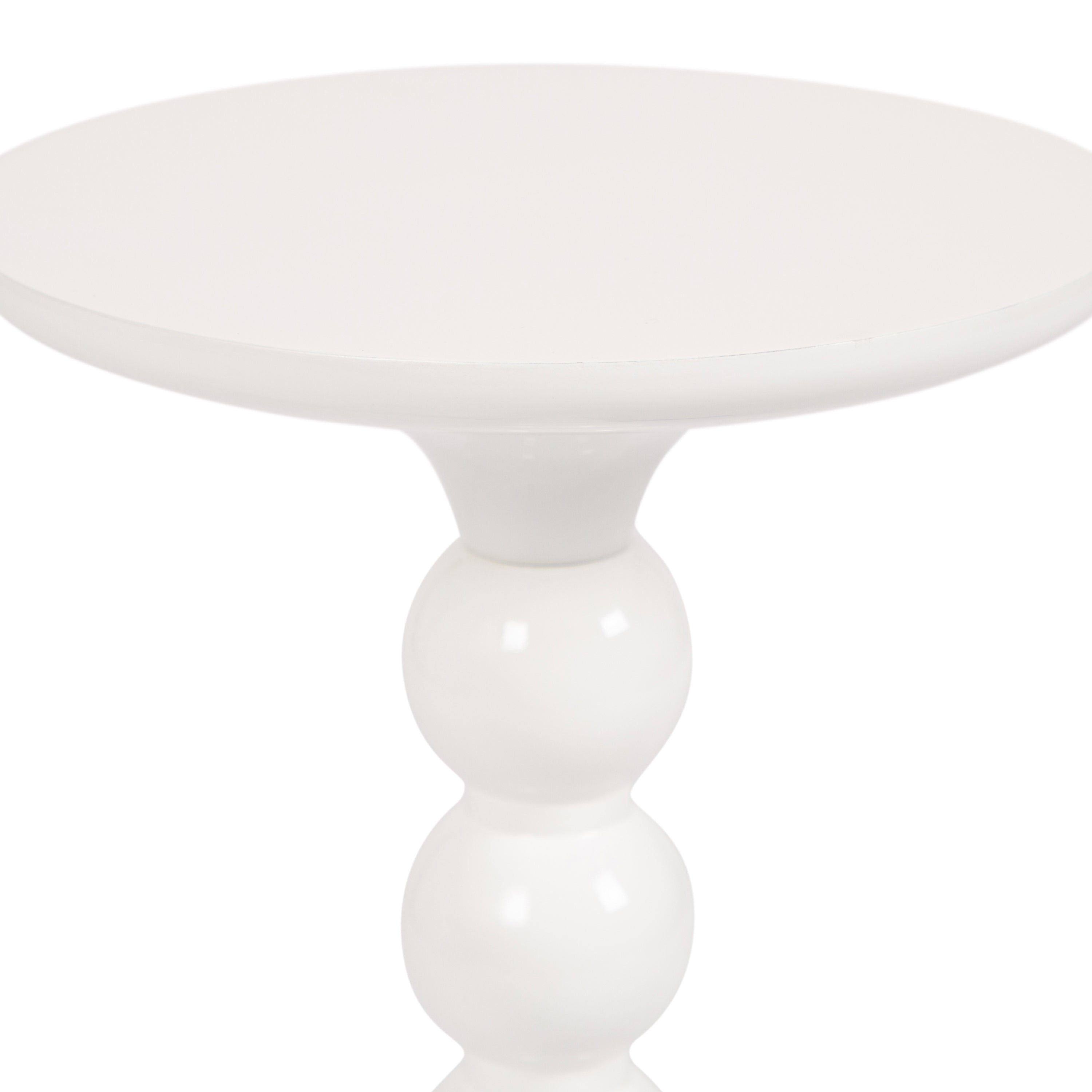 Drink Table White 9x9x22 3