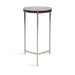 Side Table Gray Silver 13x13x24 5
