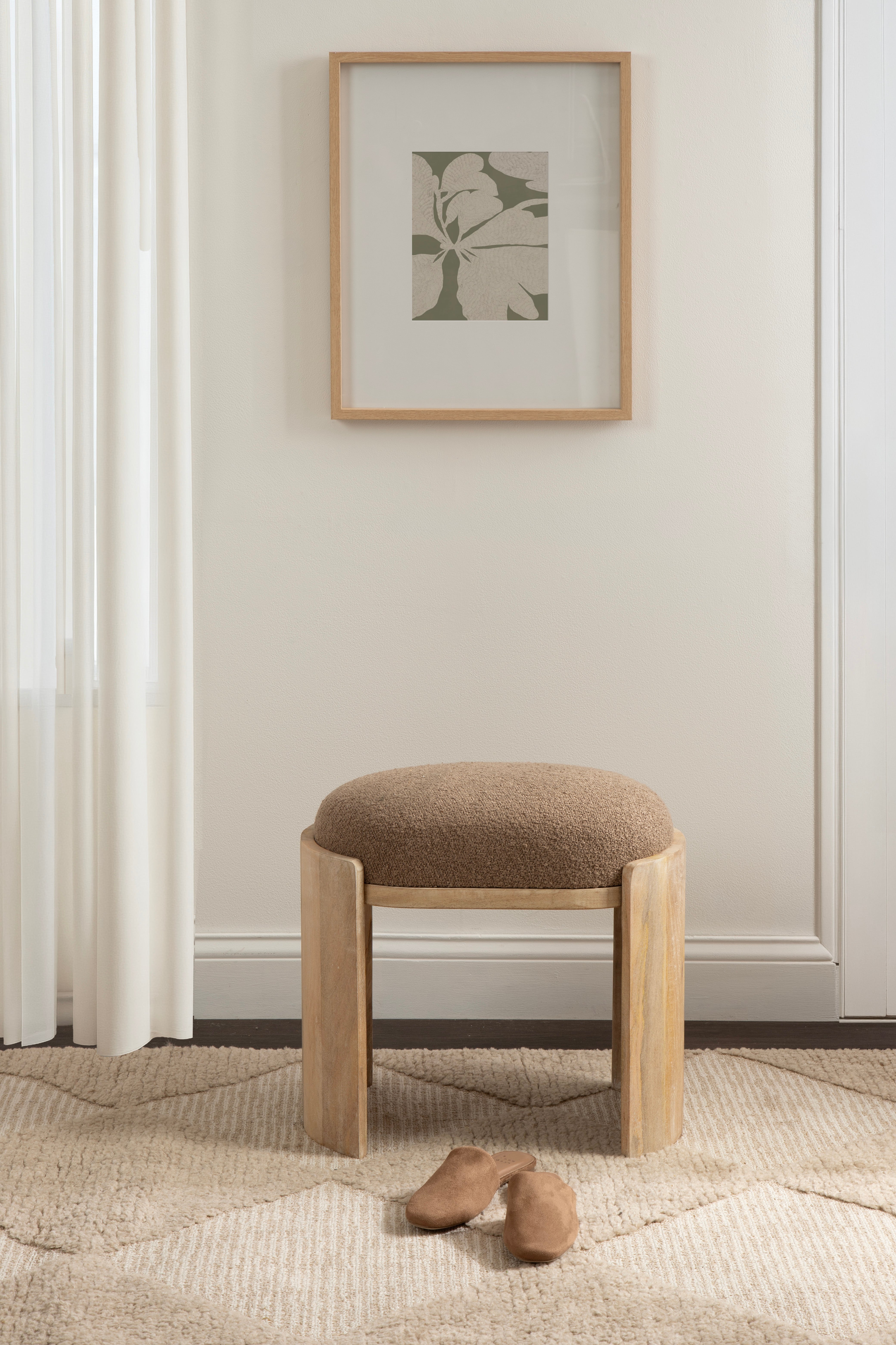 Standard Ottoman Natural Beige 20x12x19 6