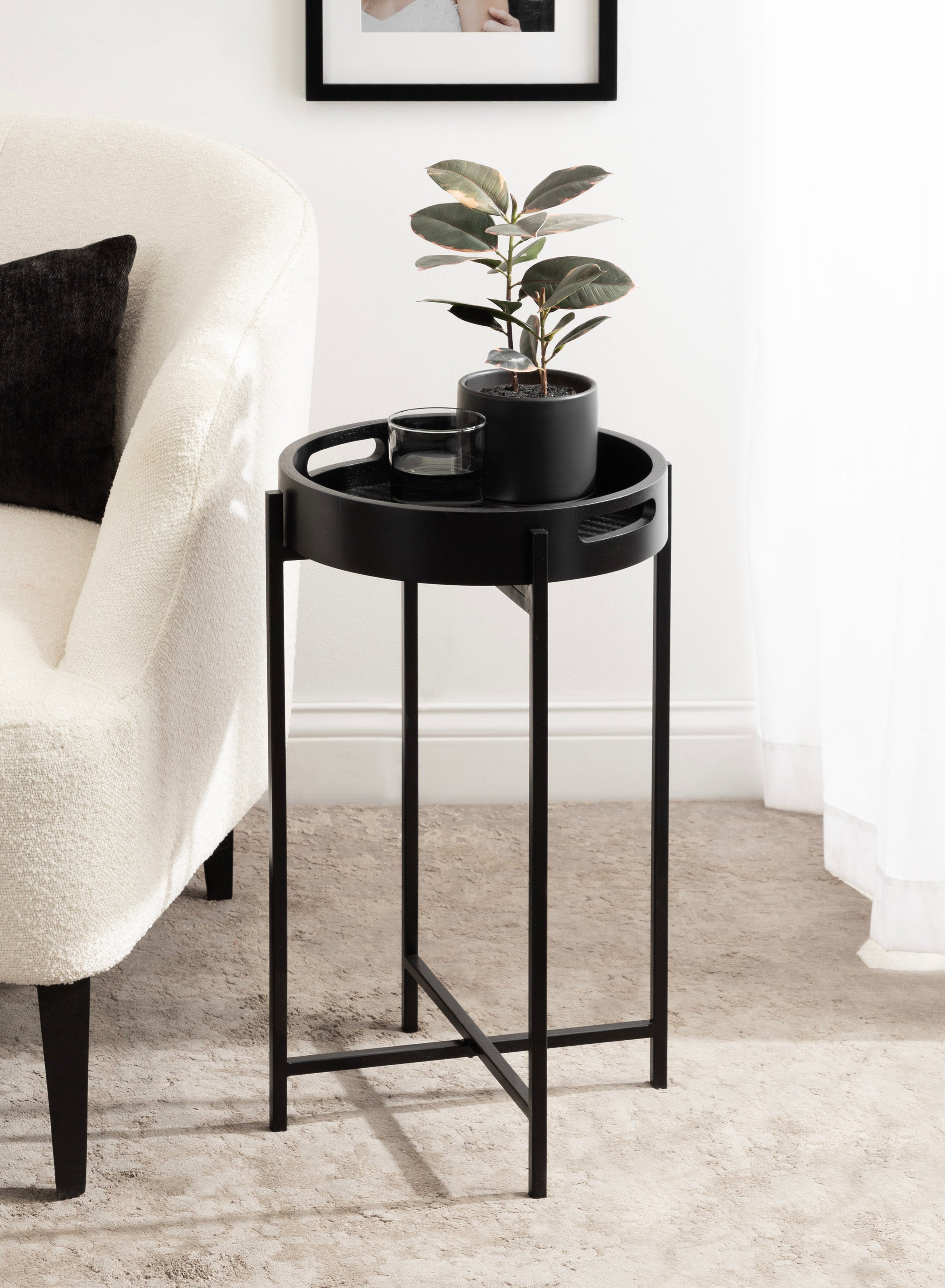 Smita Round Tray Table