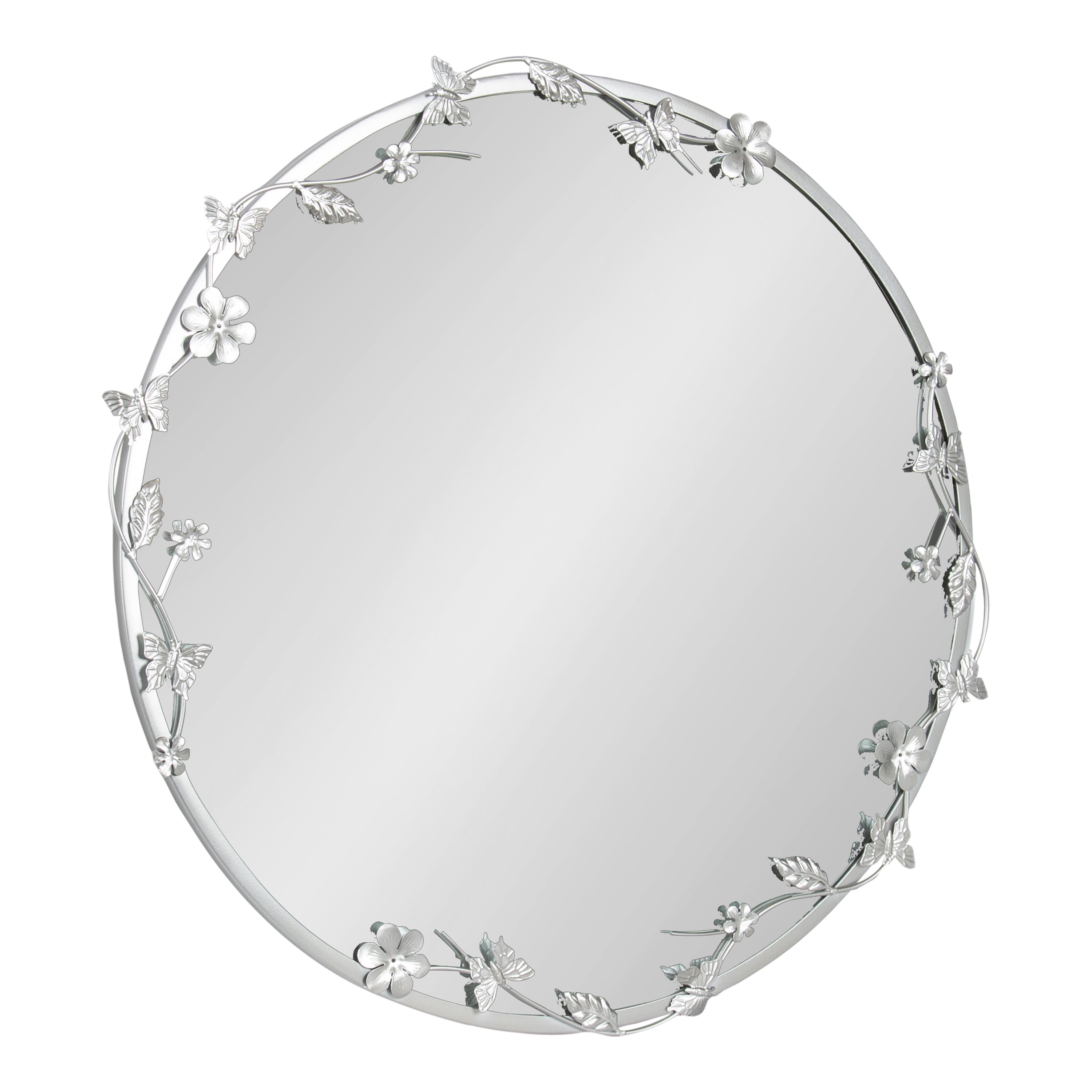 Round Mirror 26x26 Silver 1