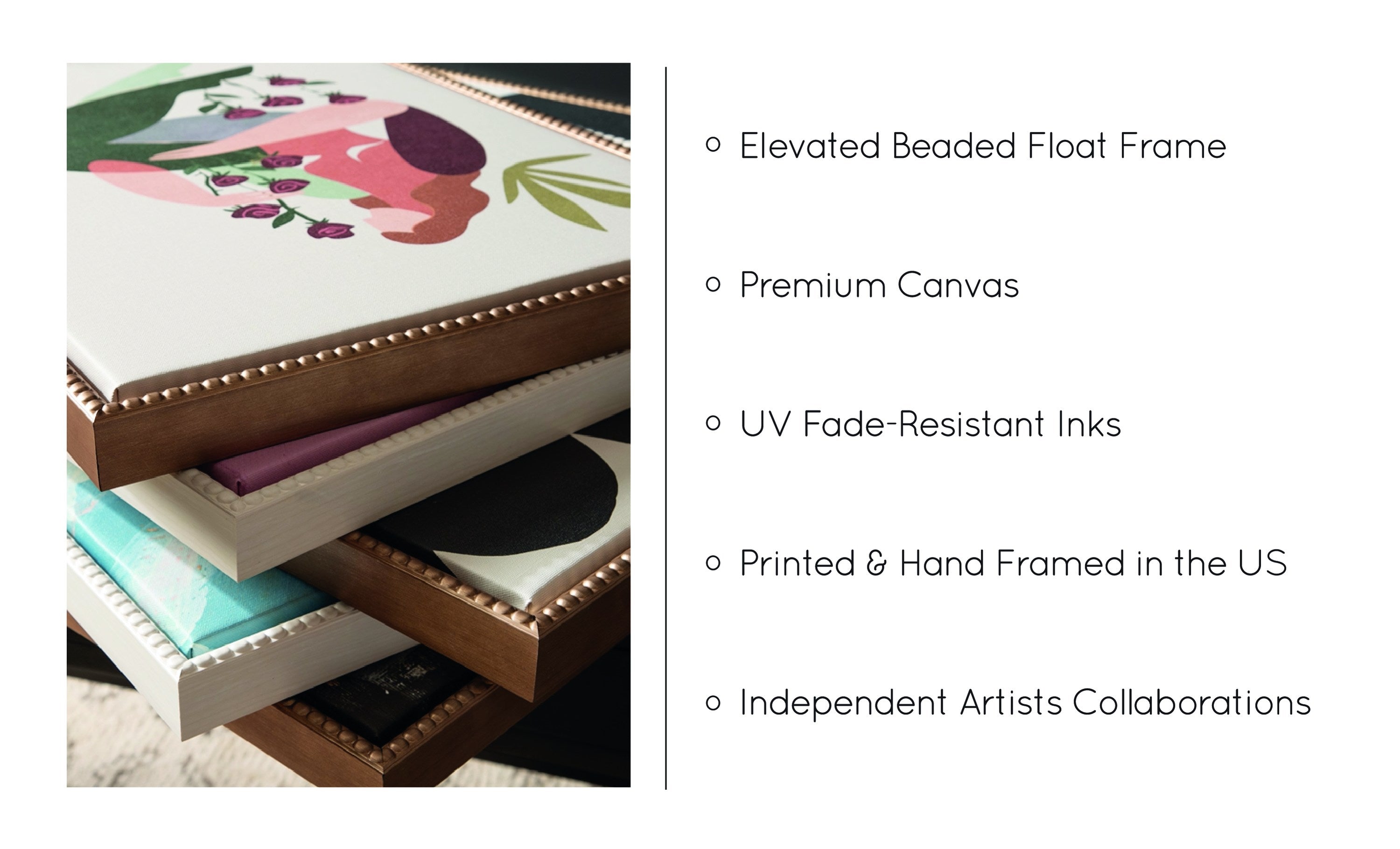 Sylvie Beaded EV Brushstroke 155 Framed Canvas by EttaVee