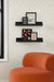 Floating Shelf Black 2 Piece 24 Inch 6