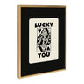 Sylvie Lucky You Framed Canvas by Honey Island Studio