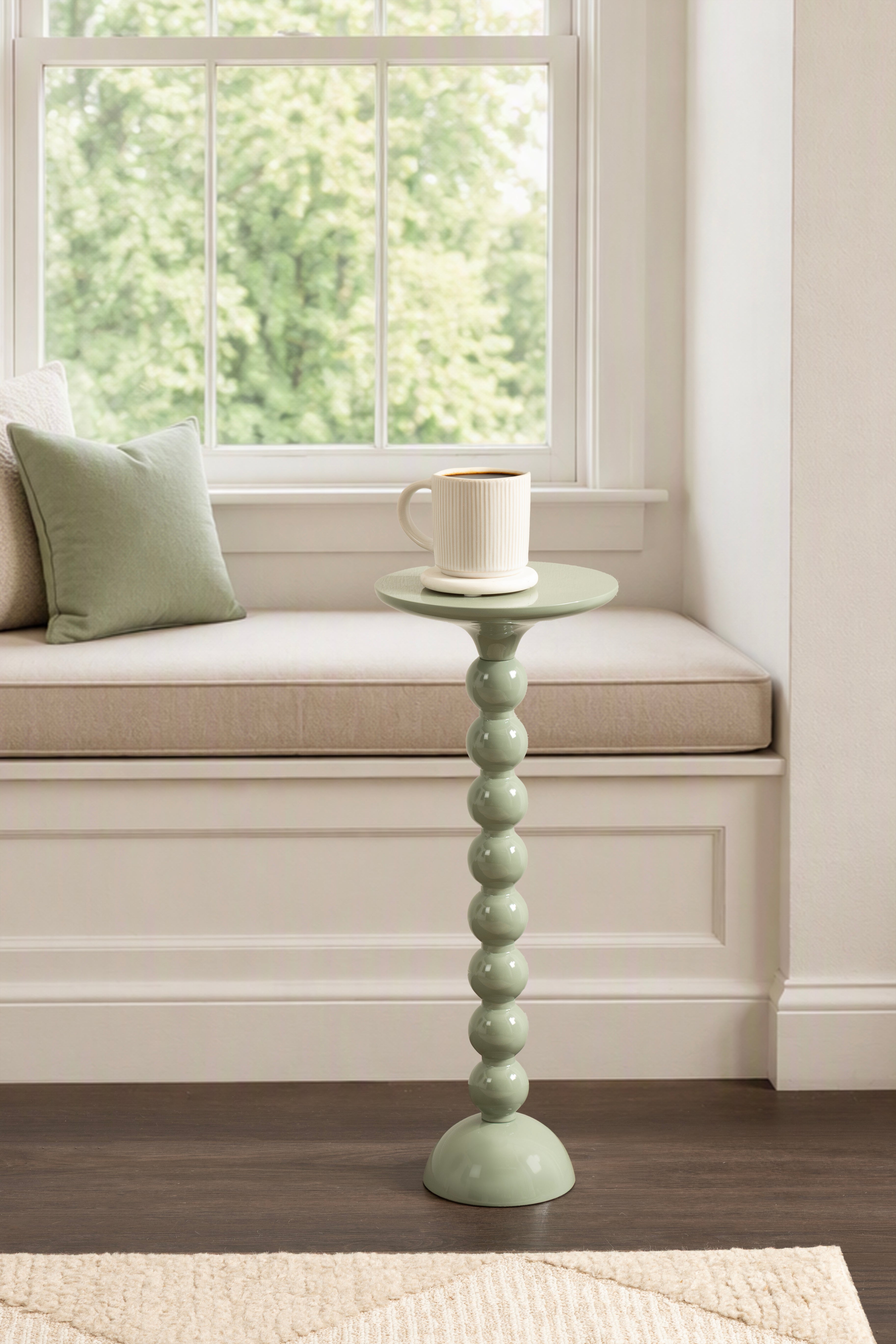 Drink Table Green 9x9x22 6