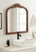 Arch Mirror Walnut Brown 28x30 6