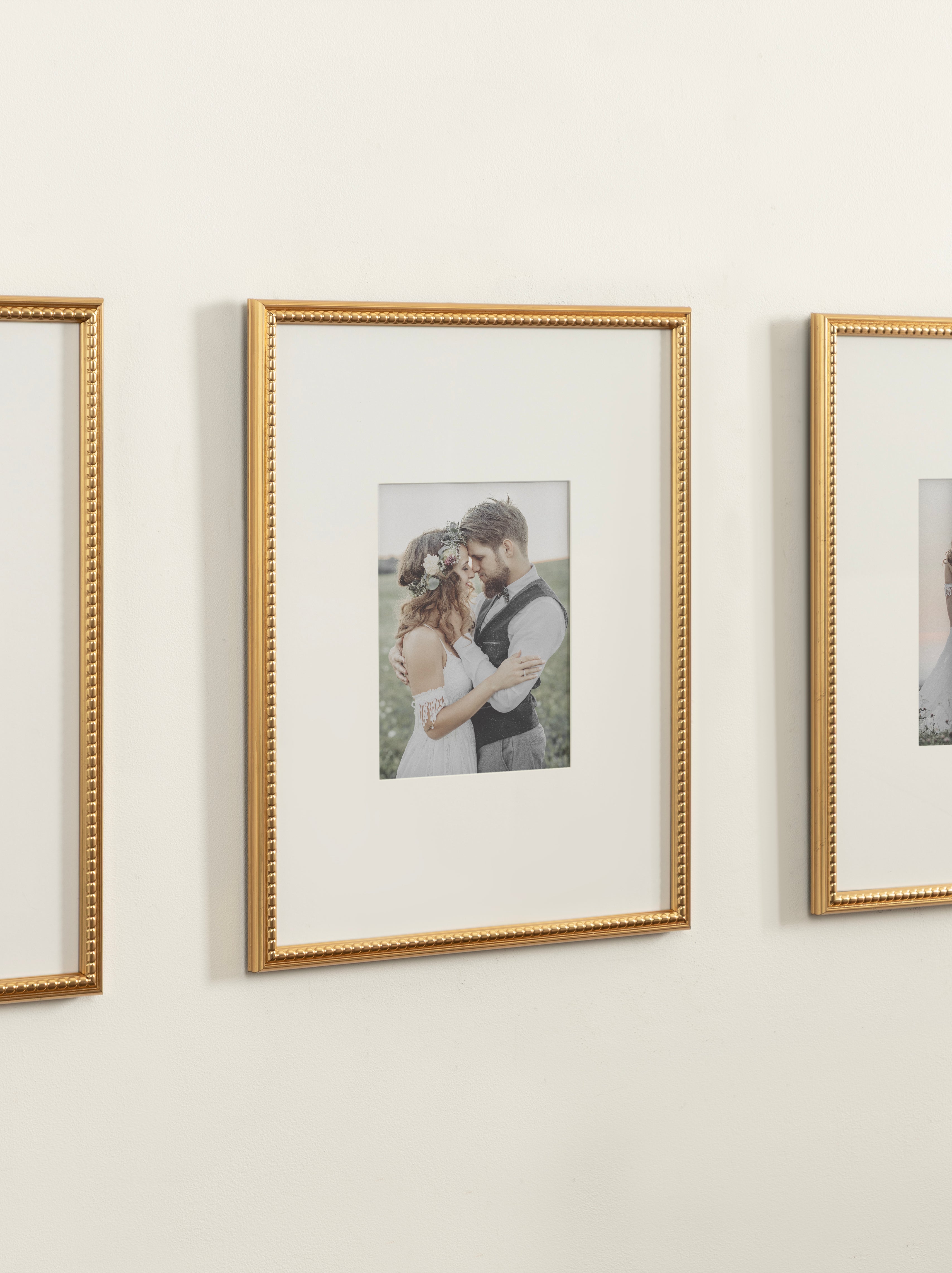 Wall Frame Gold 16x20 matted to 8x10 8