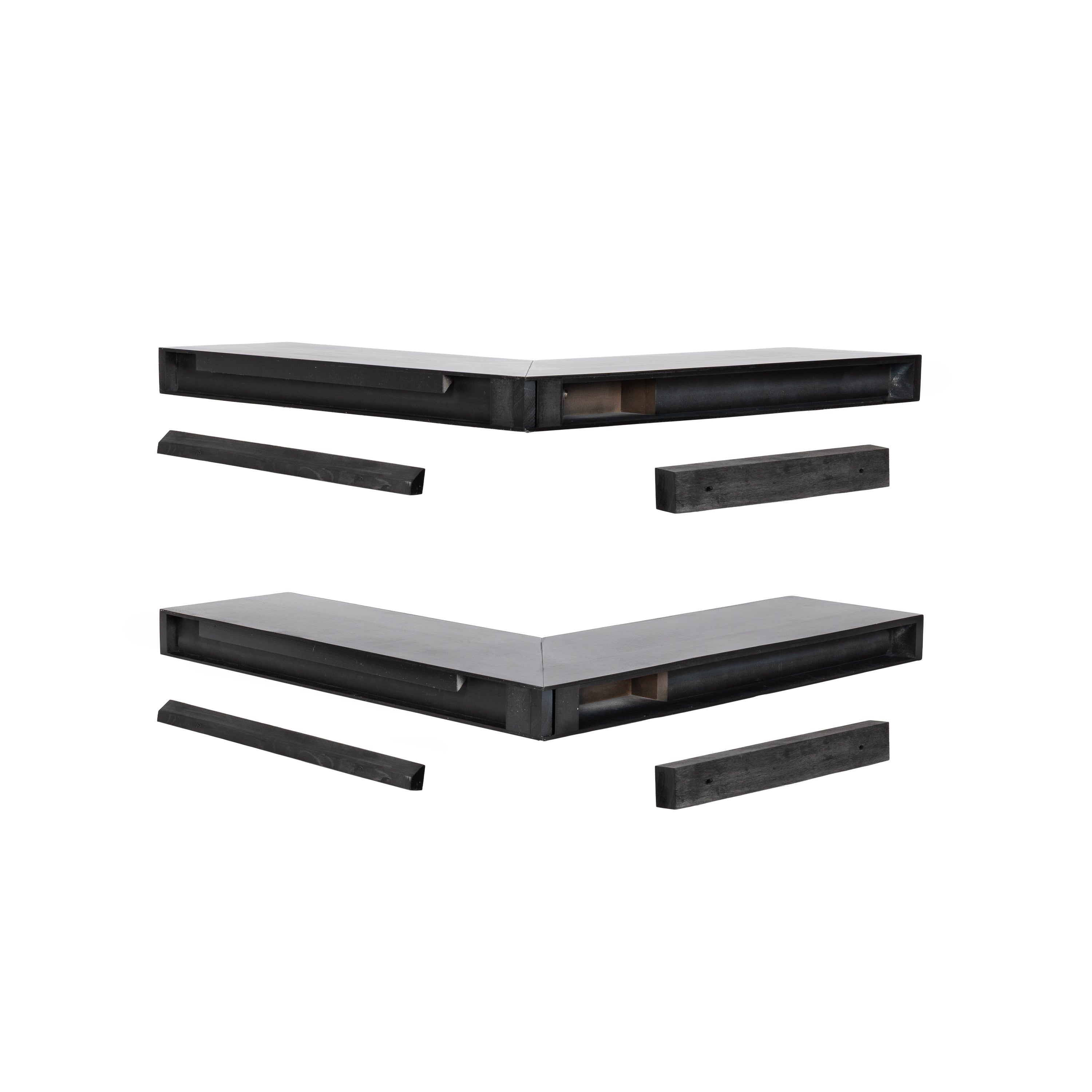 Floating Shelf 2 piece Black 4