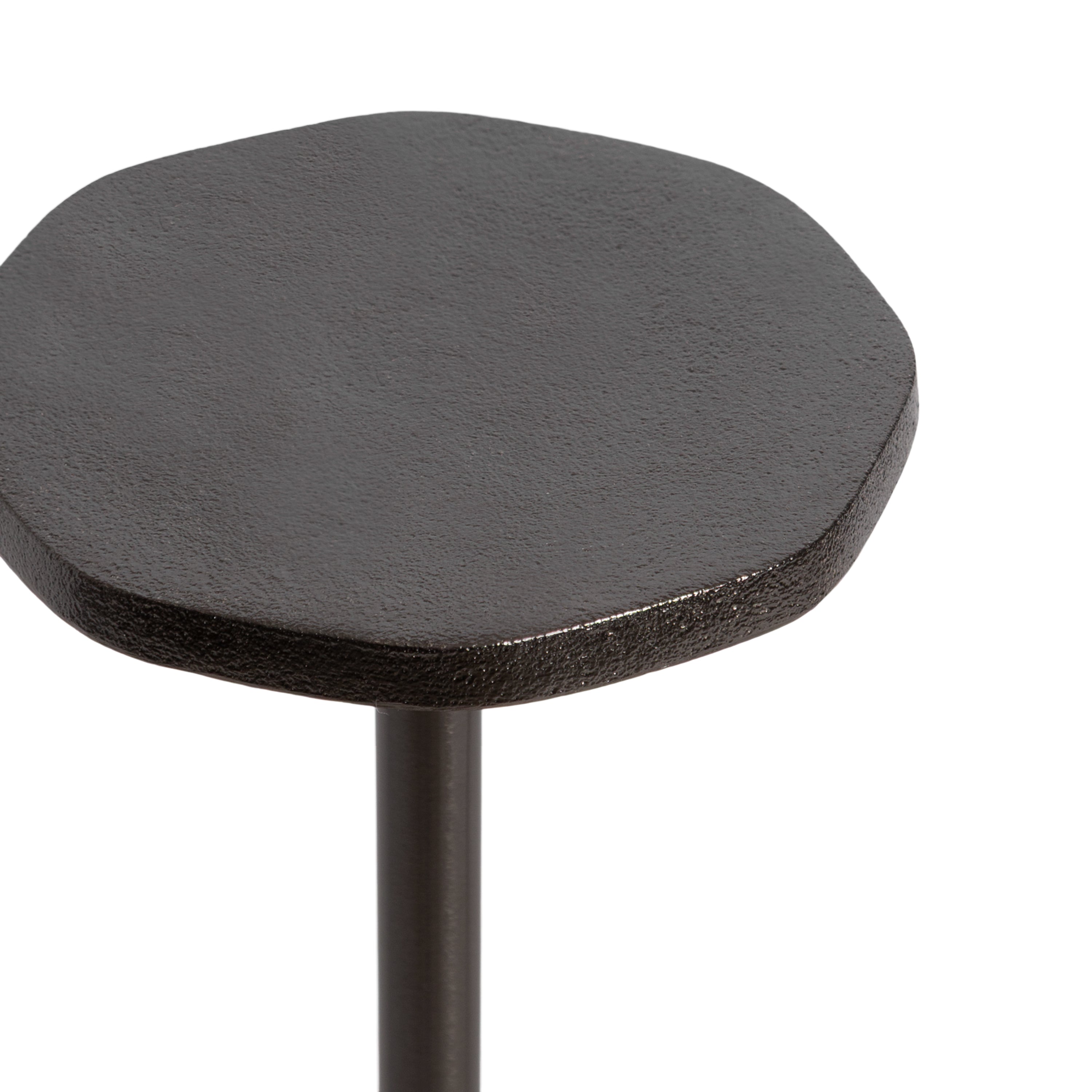 Drink Table Pewter 7x7x22 3