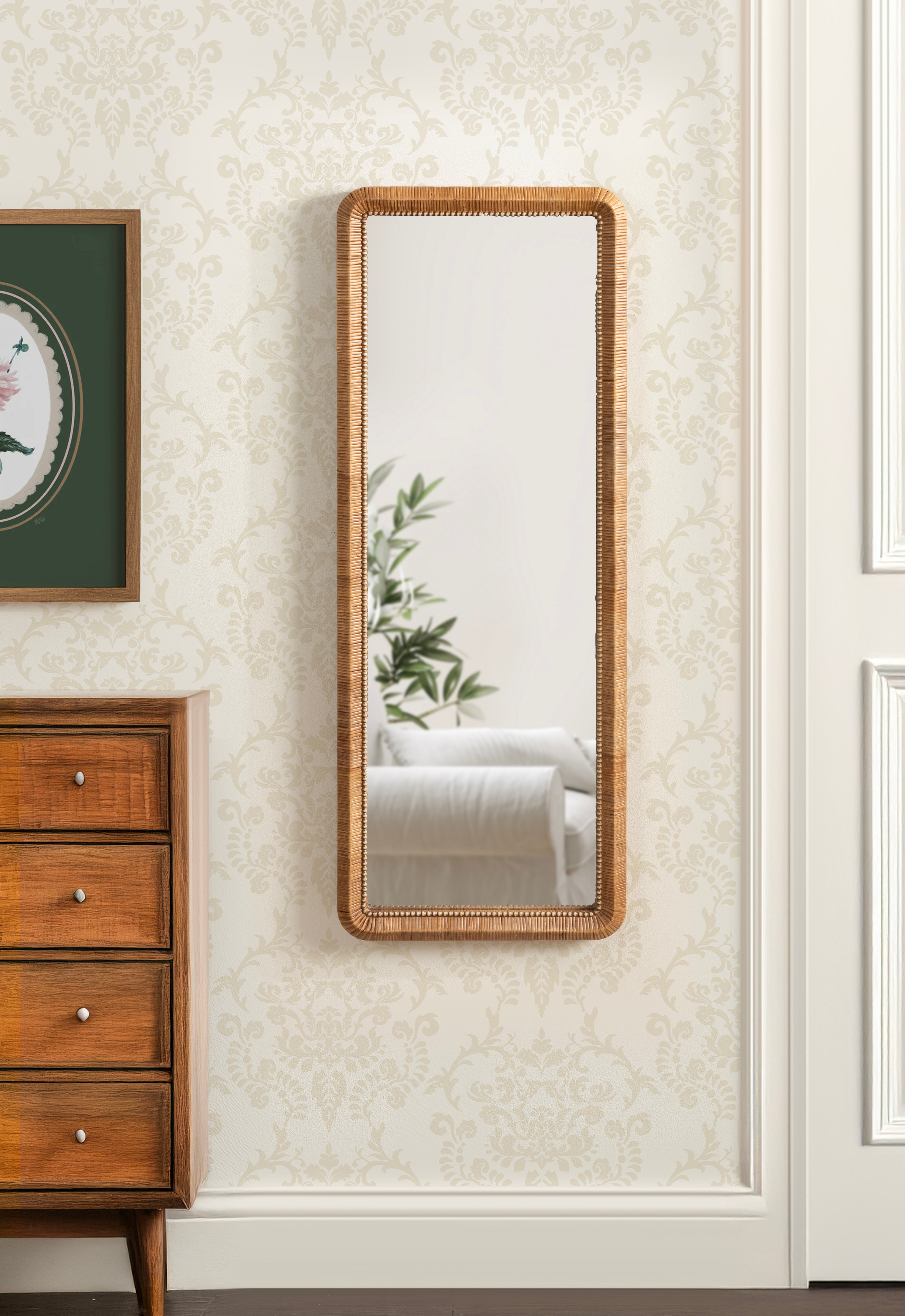Full Length Mirror 18x48 Natural 6