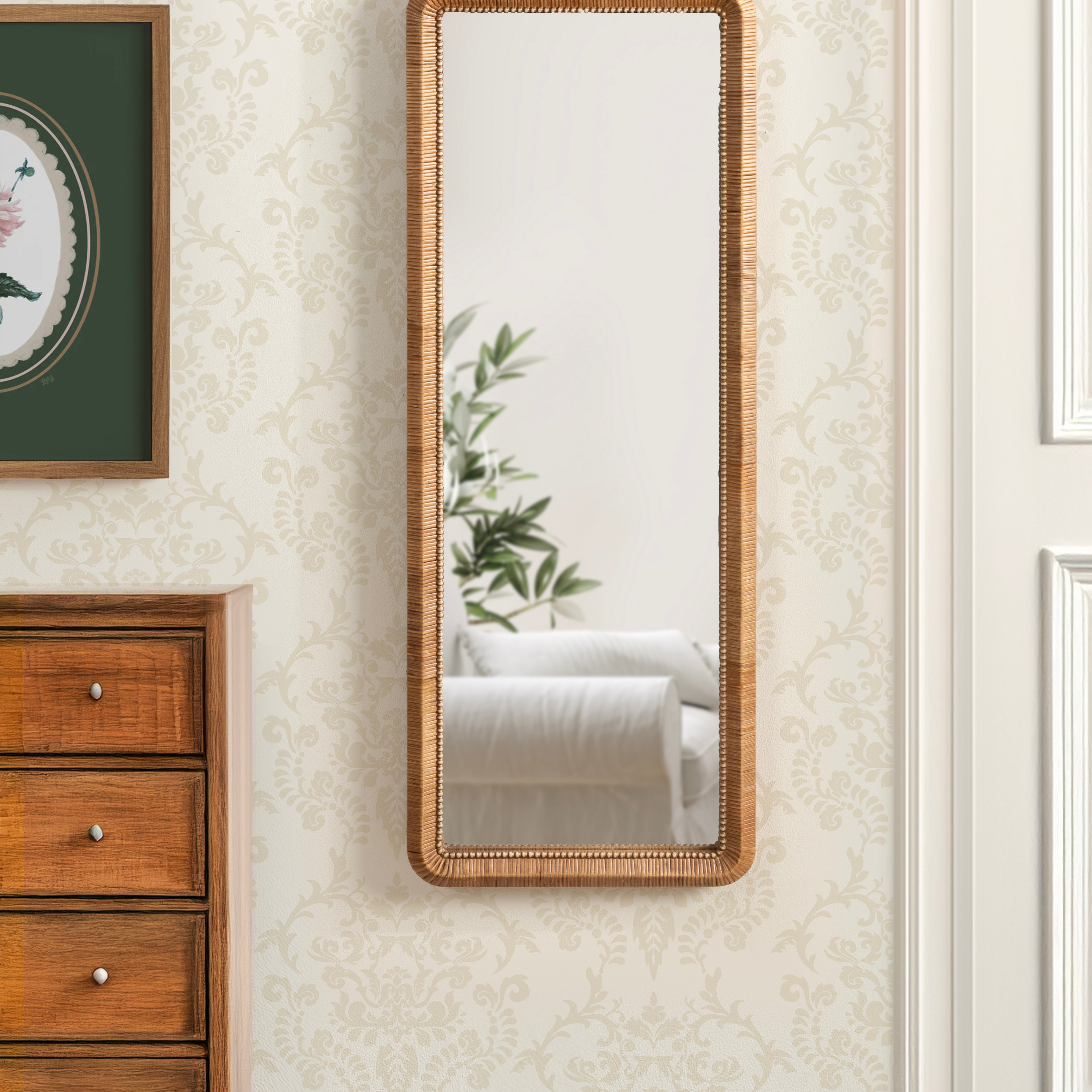Full Length Mirror 18x48 Natural 6