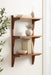 Accent Shelf Walnut Brown 18x9x32 7