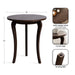 Console Table Dark Brown 26x26x30 2