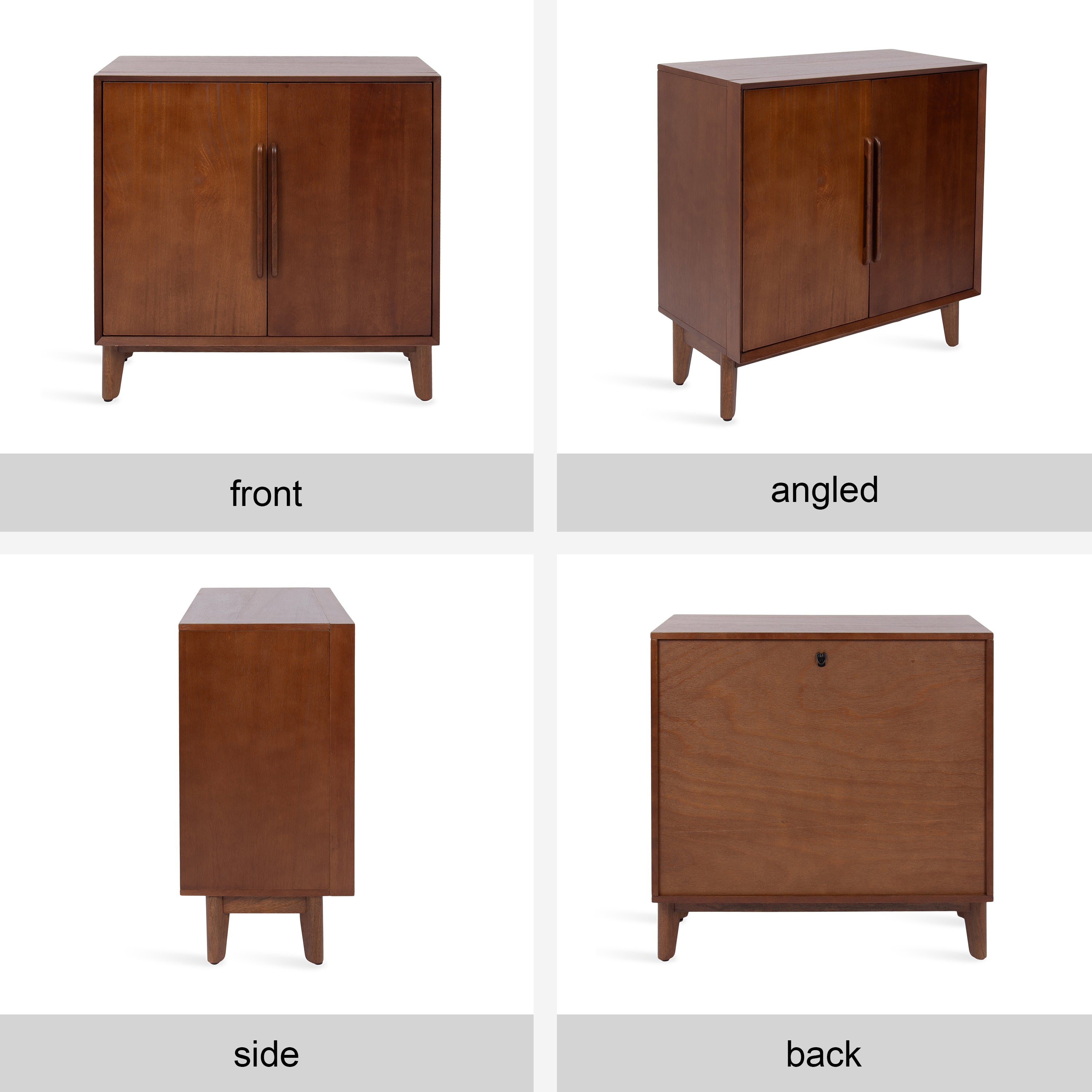 Floor Cabinet 30x15x30 Walnut Brown 4