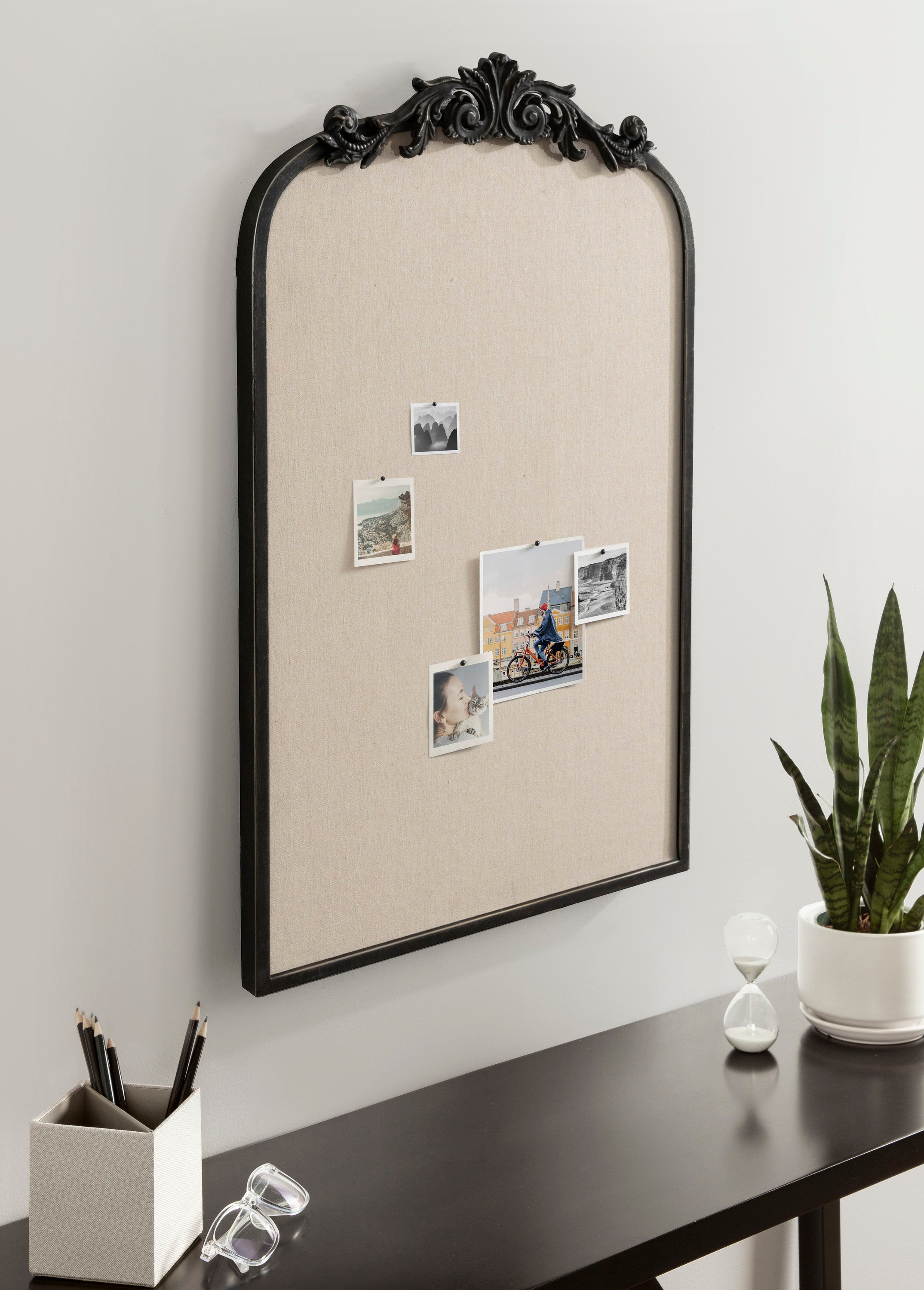 Kate and Laurel Arendahl Vintage Decorative Arched Pinboard, 19 x 31 ...