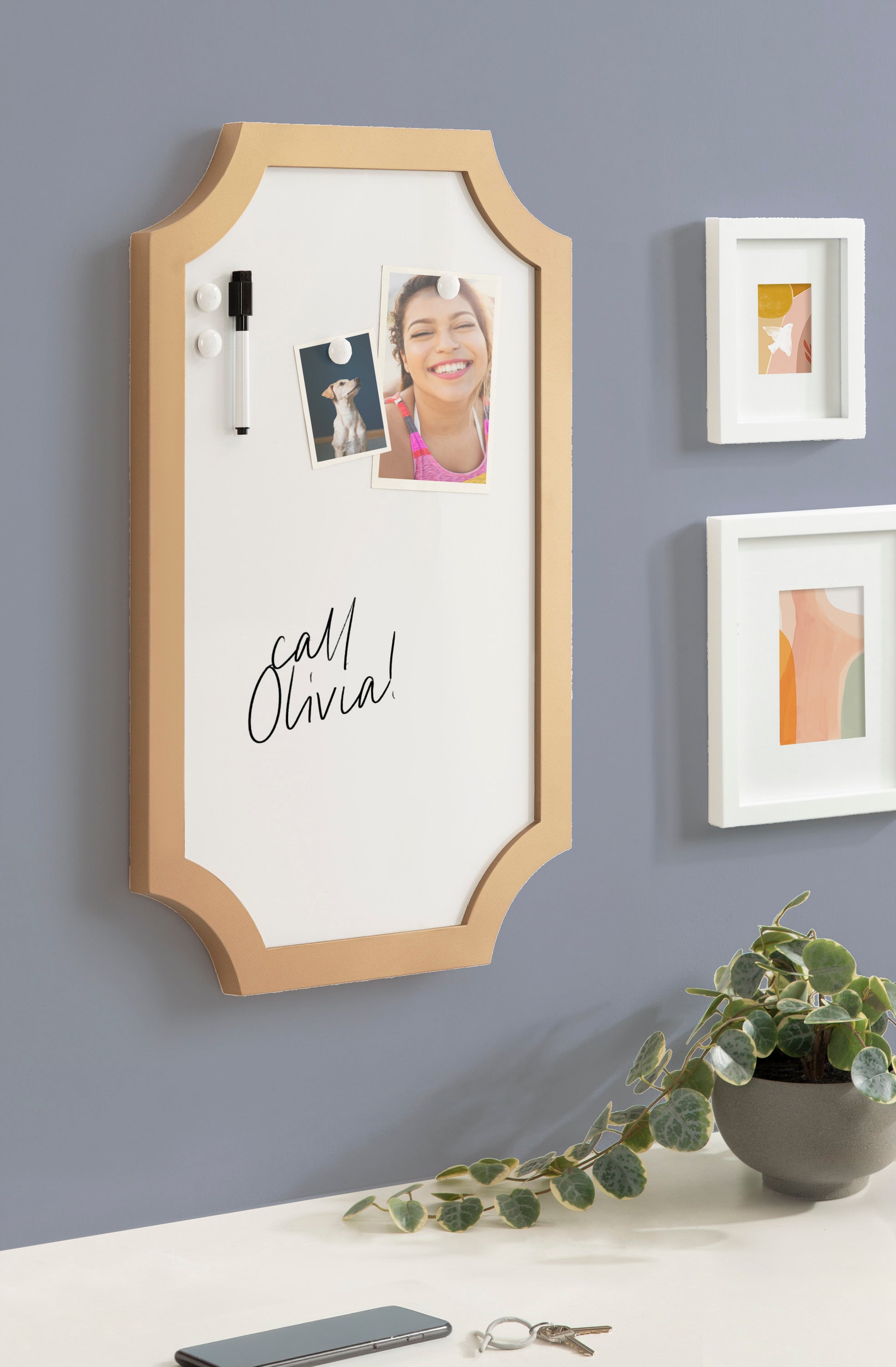 Dry Erase Board Gold 15x24 6