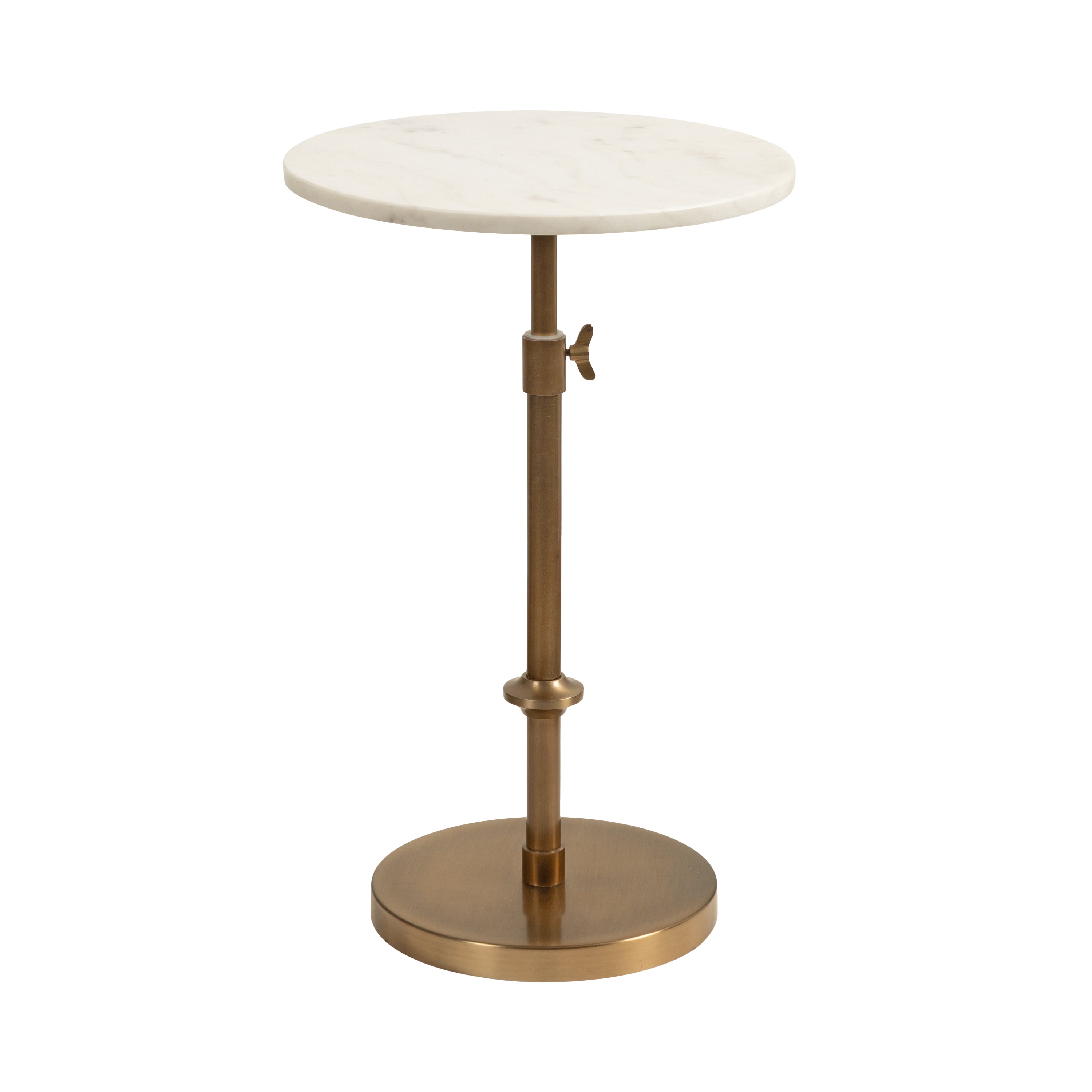 Drink Table White Gold 14x14x30 1