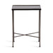 Side Table Pewter 17x9x24 5