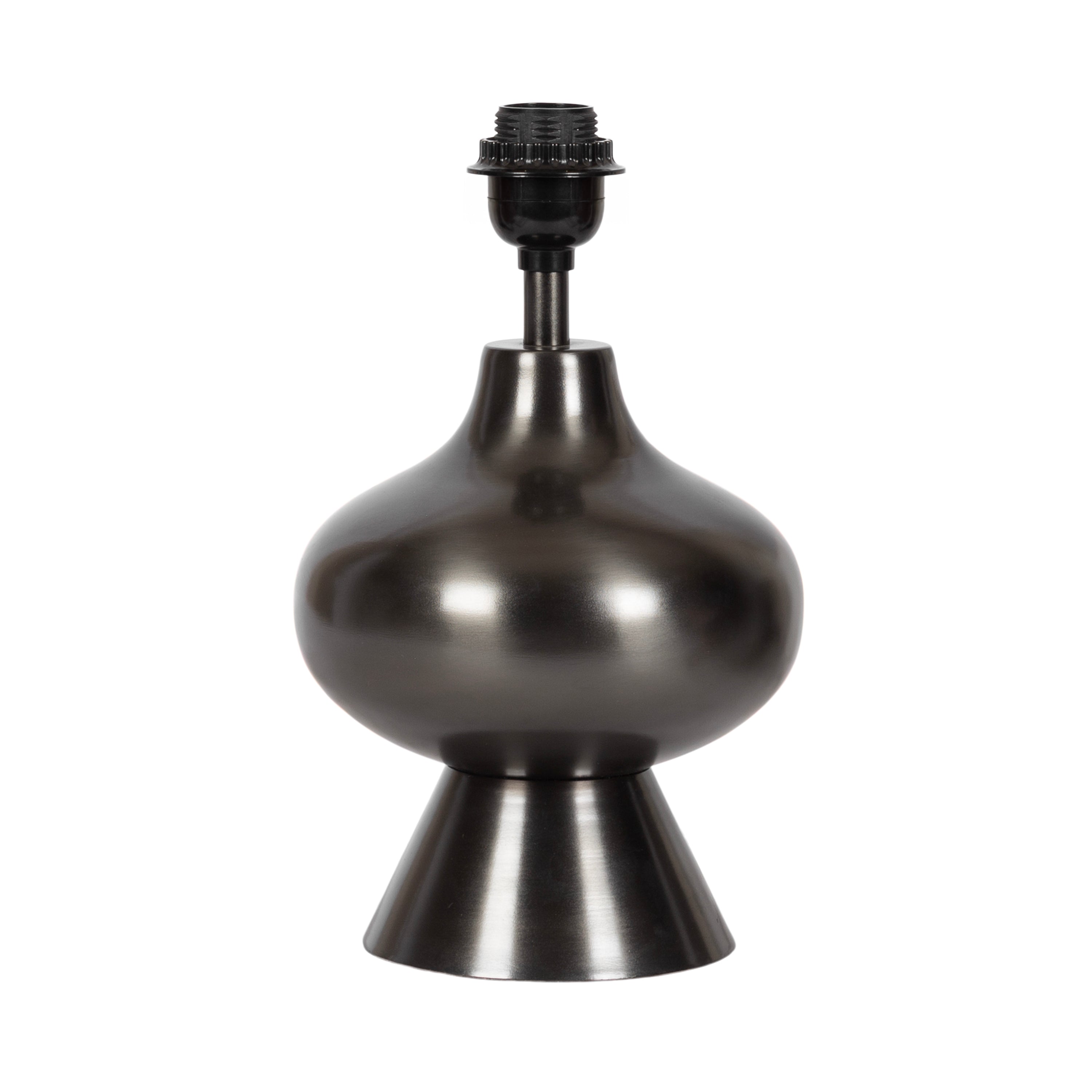 Tabletop Lamp Pewter 8x8x17 4