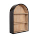 Accent Shelf Black Natural Beige 18x6x26 1