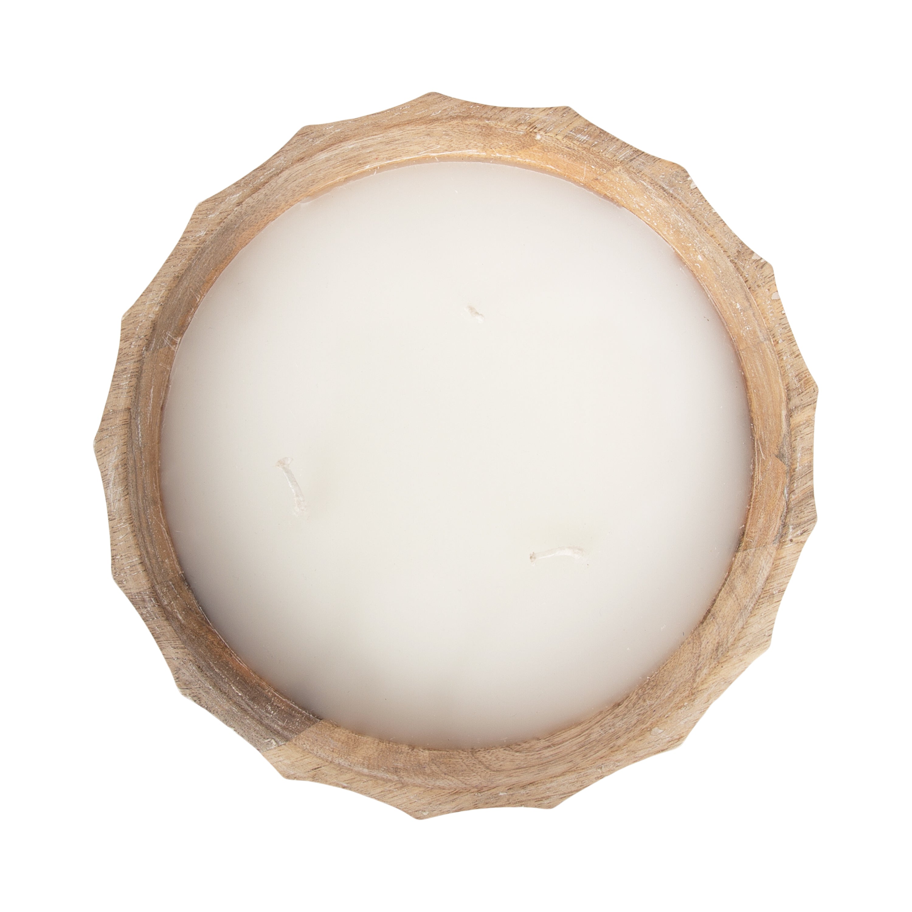 Candle Natural Beige 8" Diameter 4