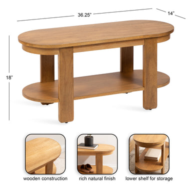 Bench Natural 37x14x18 2