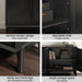 Floor Cabinet 30x15x30 Black 5