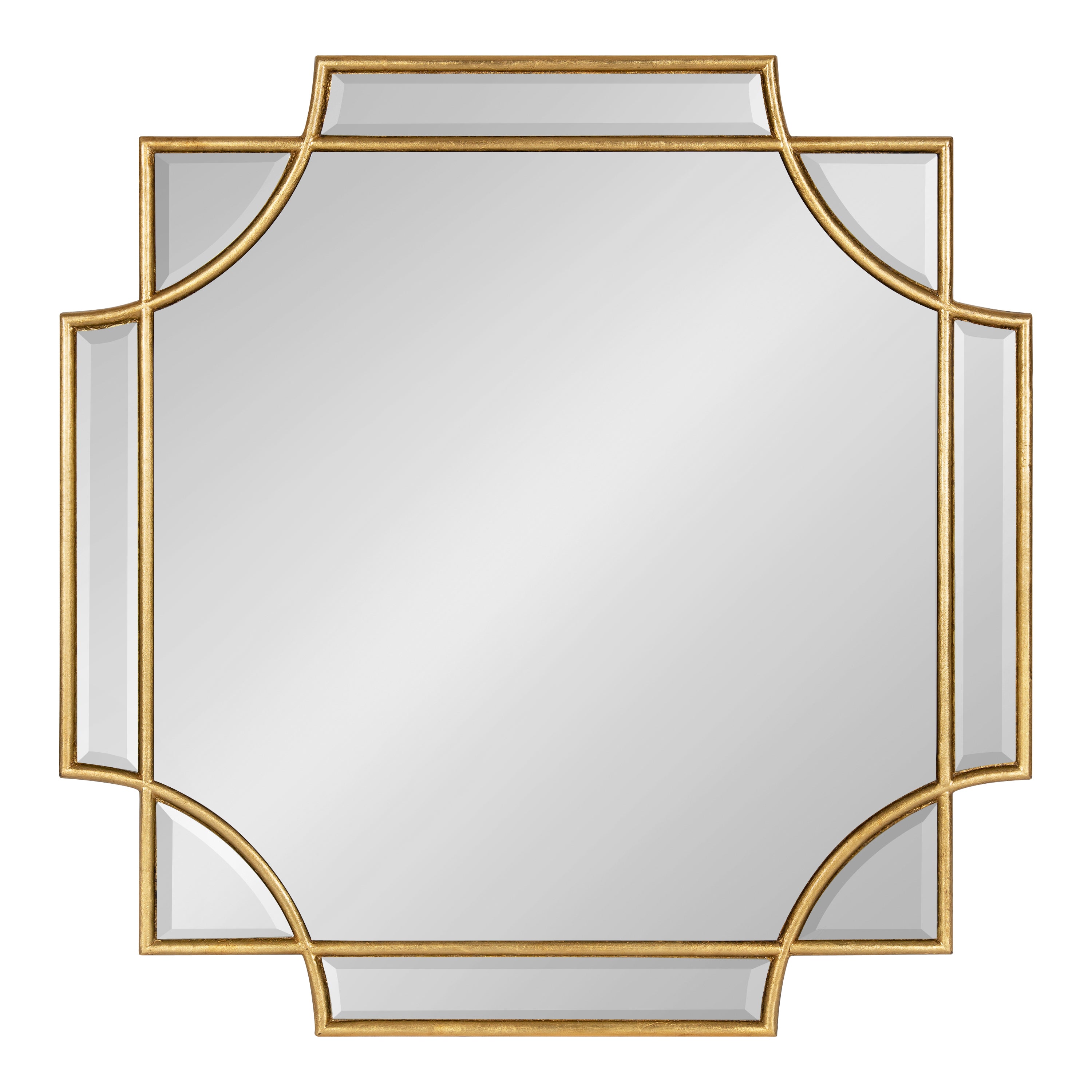 Scallop Mirror 24x24 Gold 2