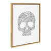 Sylvie Skull Print Framed Canvas by Viola Kreczmer