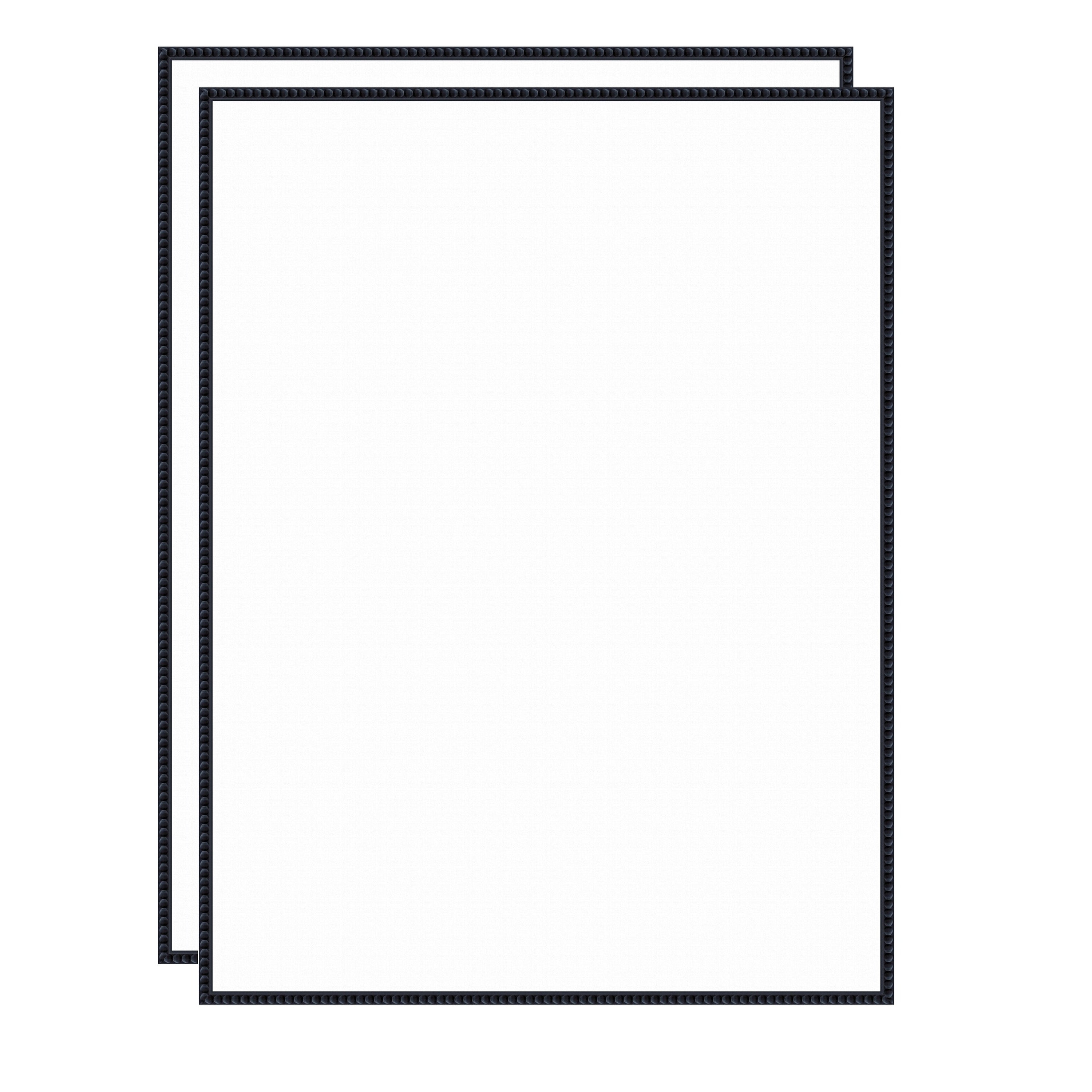 Art Set 2 Piece Set 31x41 Sylvie Beaded Black 1