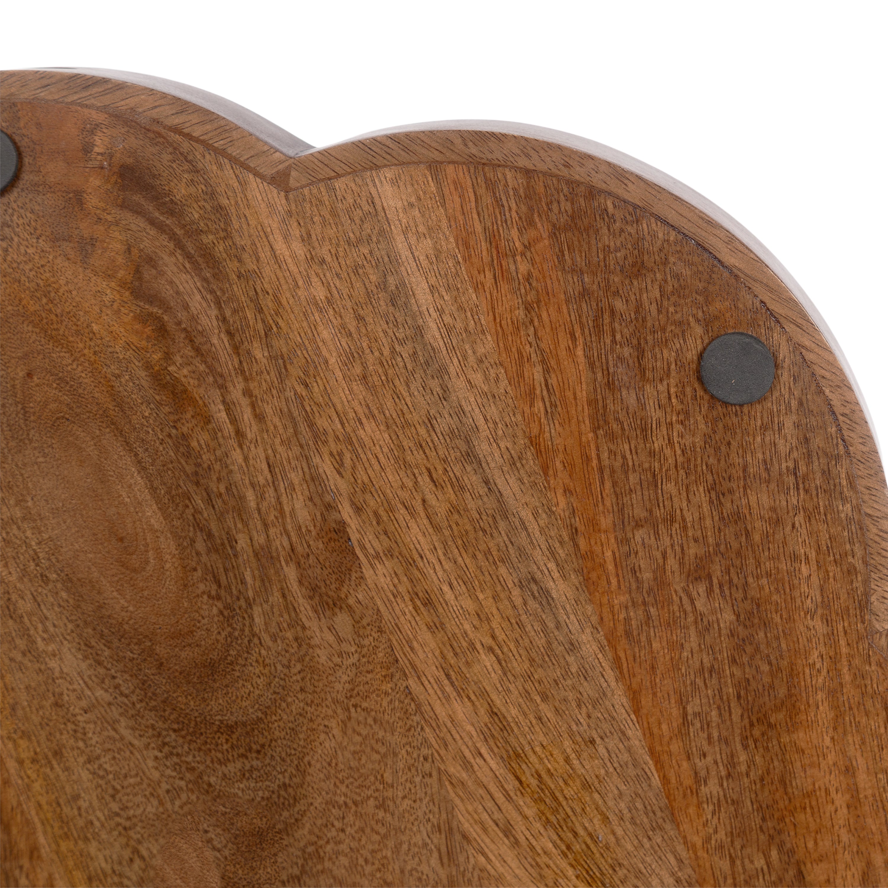 Single Tray 19" Diameter Walnut Brown 6