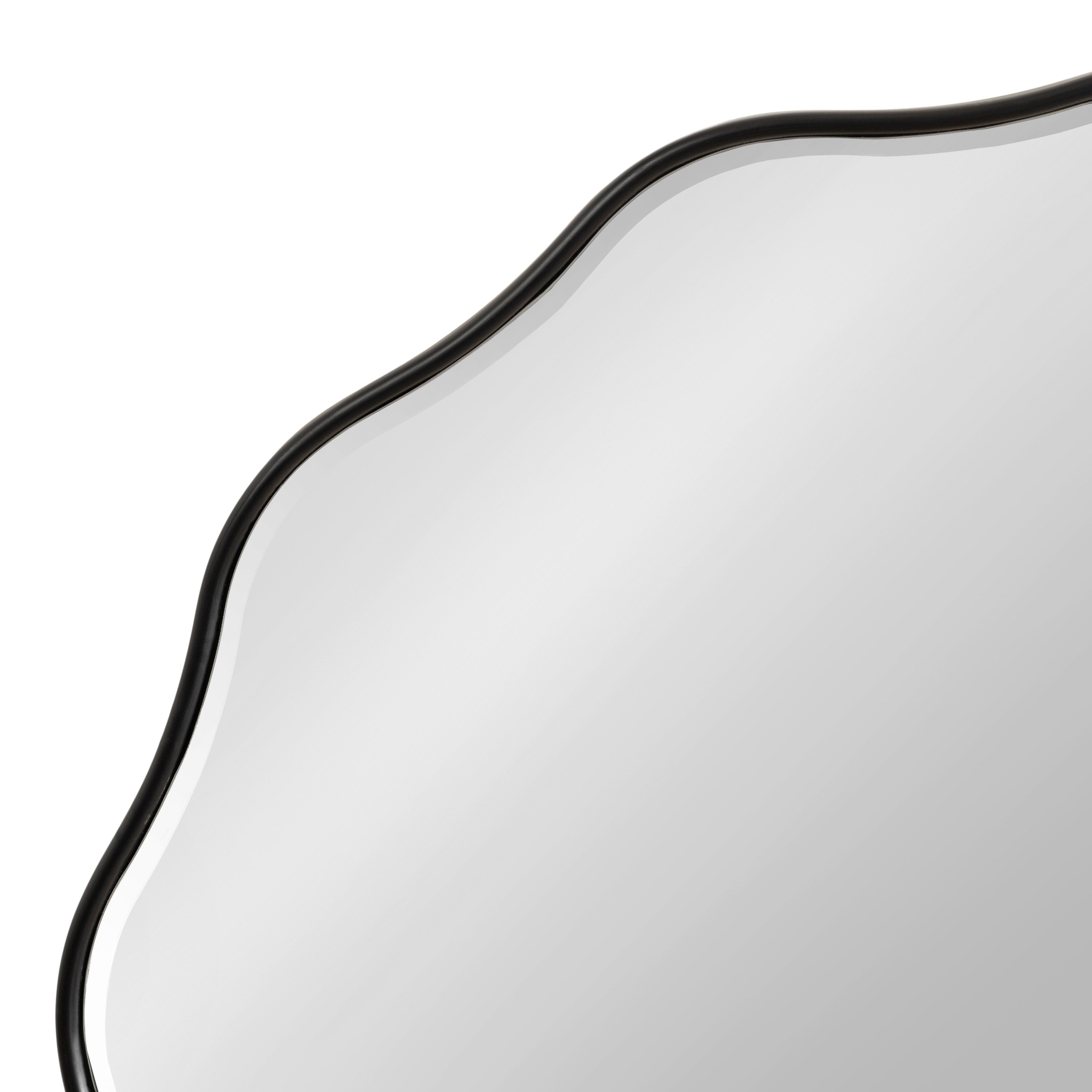 Viona Round Scalloped Mirror