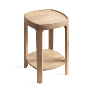 Side Table Natural Beige 16x16x24 1