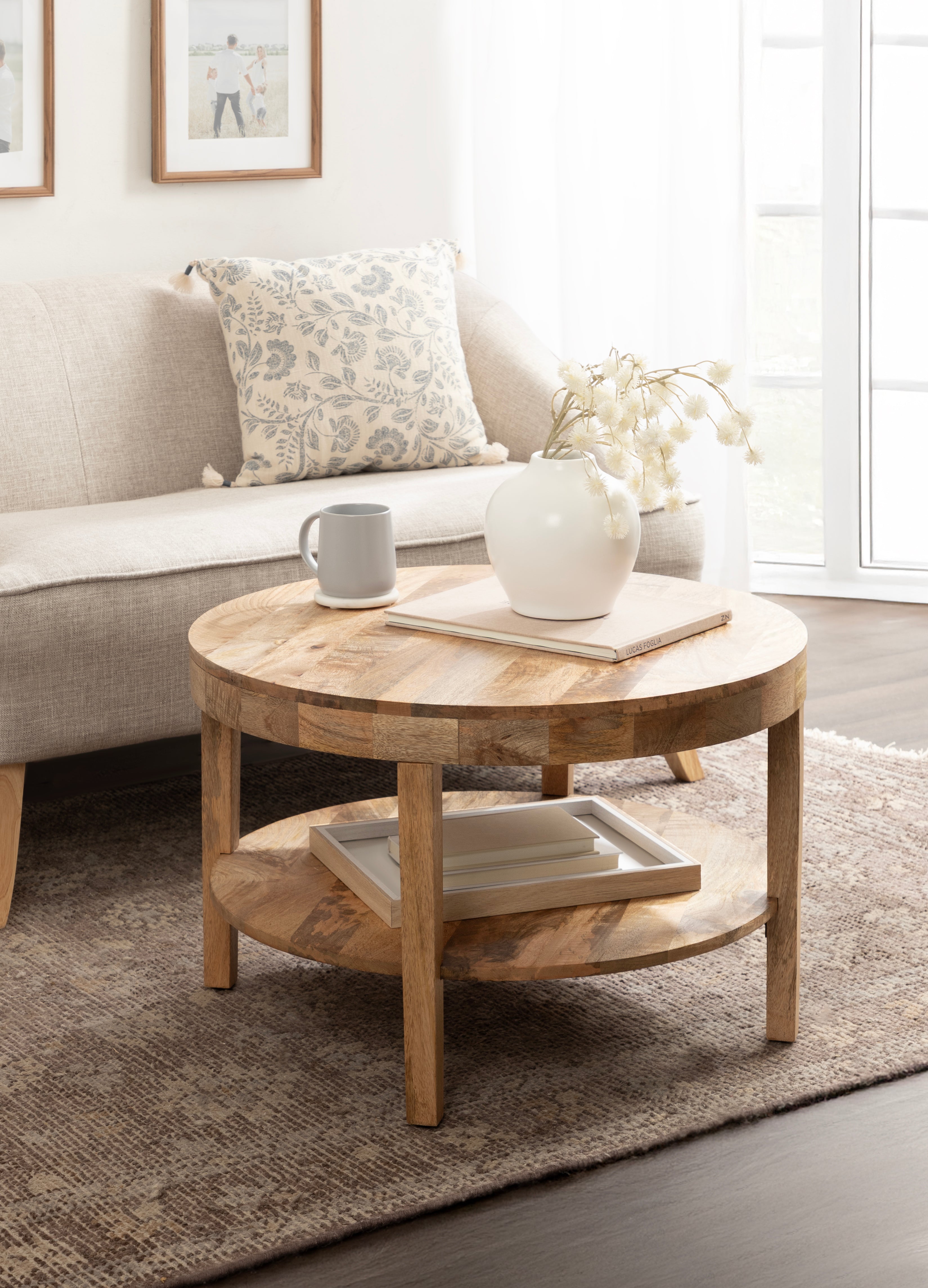 Coffee Table Natural 28x28x18 6
